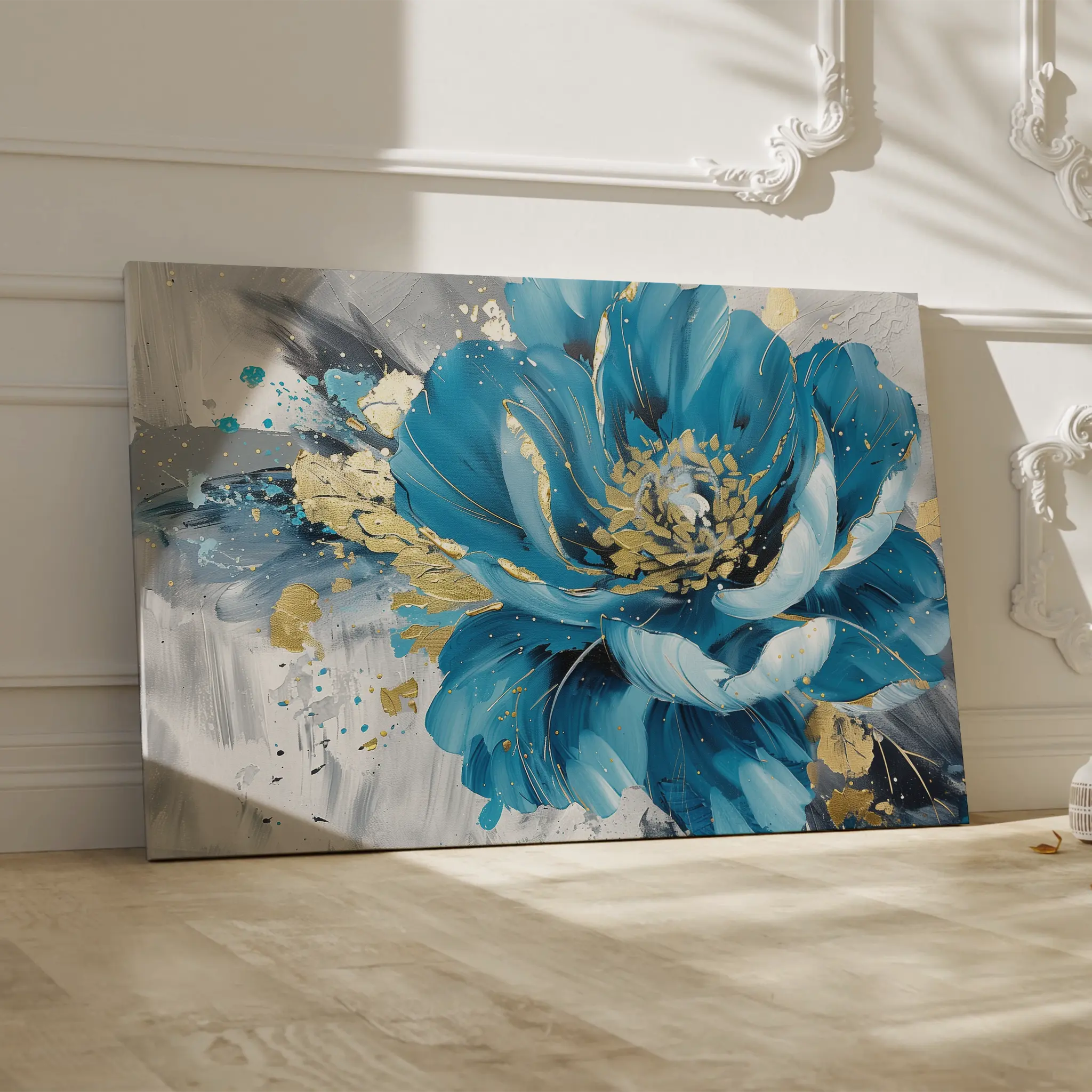 Floral Canvas Wall Art WAD551-F 90 x 60 cm / Stretched on hidden frame