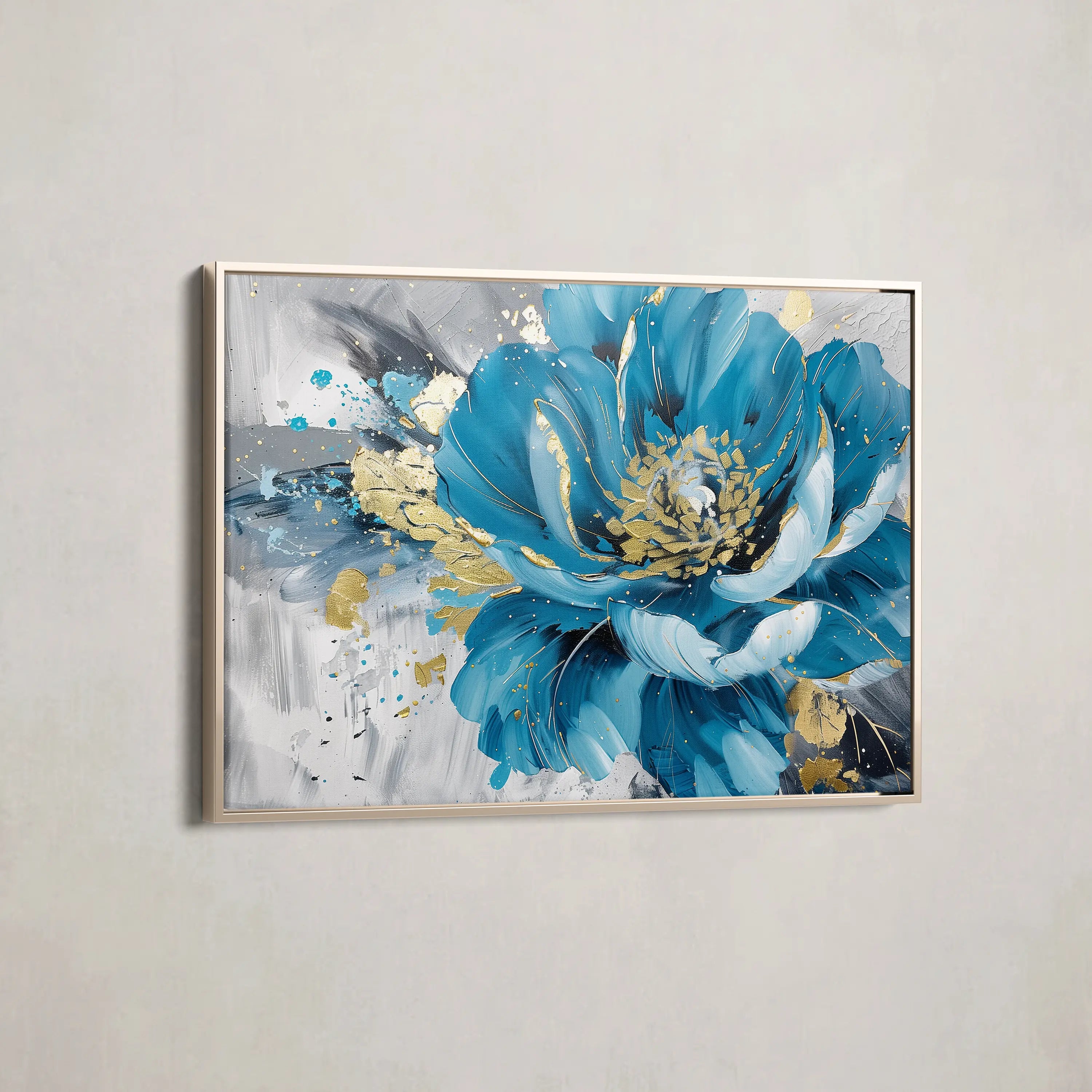 Floral Canvas Wall Art WAD551-F 90 x 60 cm / Stretched on hidden frame