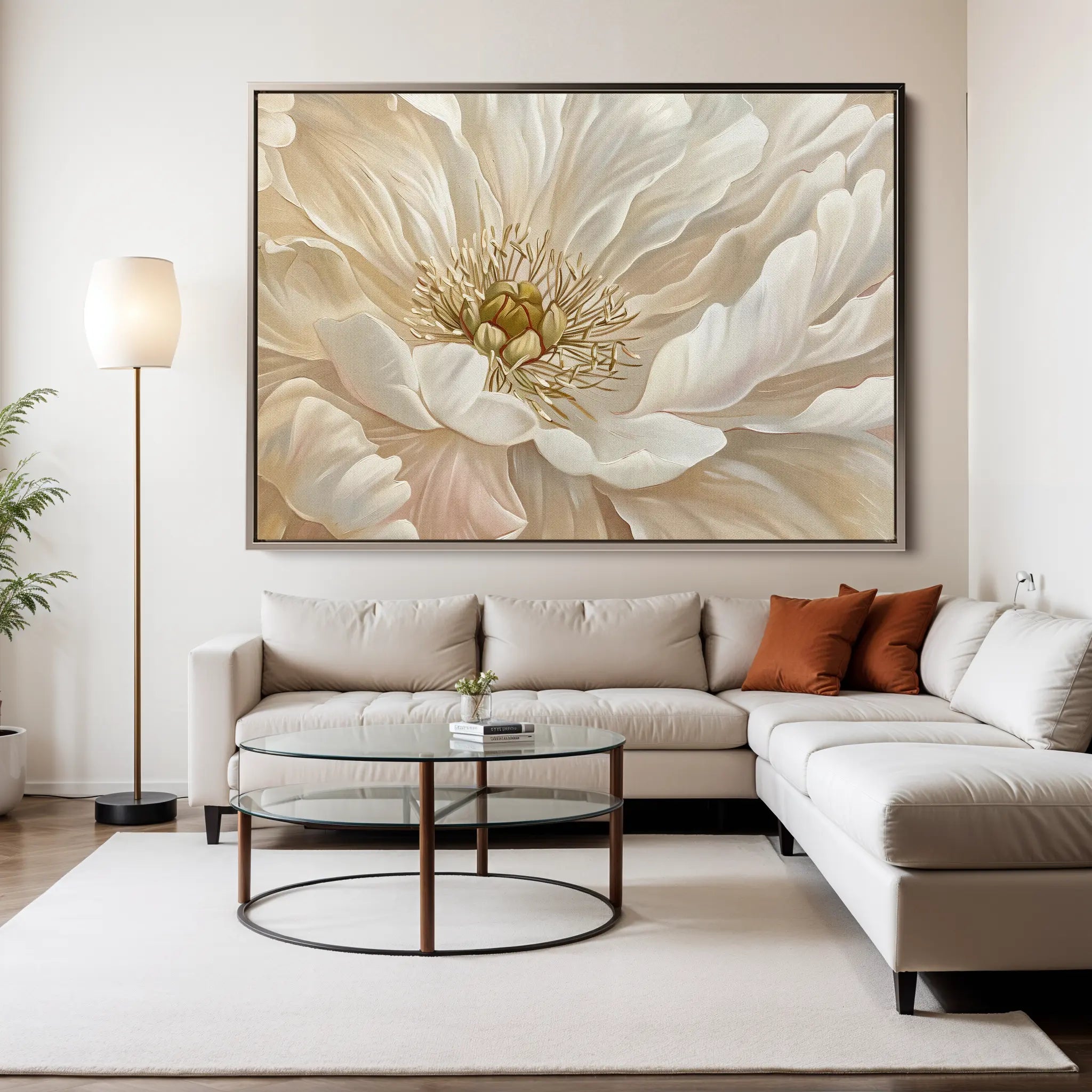 Floral Canvas Wall Art WAD553-F 90 x 60 cm / Stretched on hidden frame