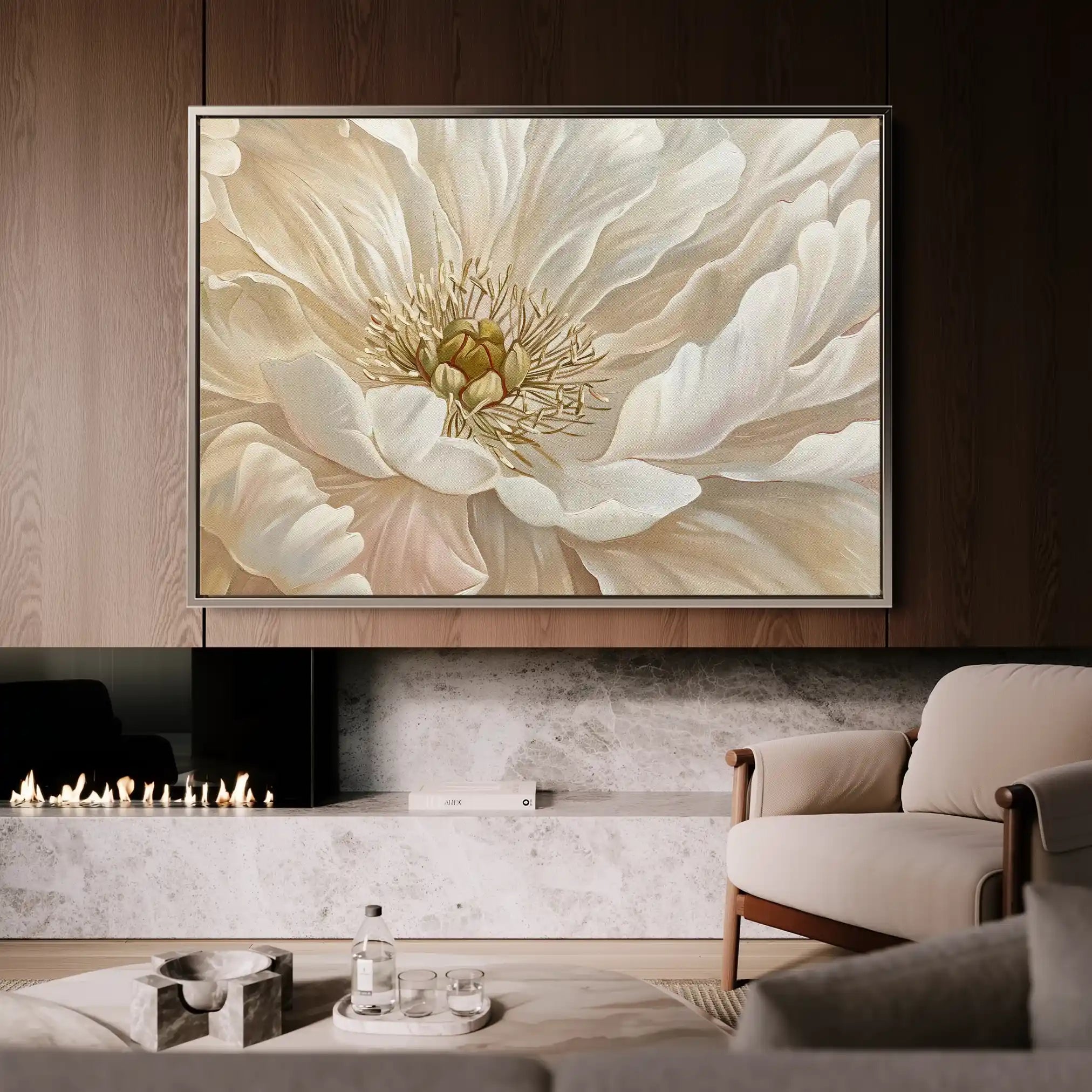 Floral Canvas Wall Art WAD553-F 90 x 60 cm / Stretched on hidden frame