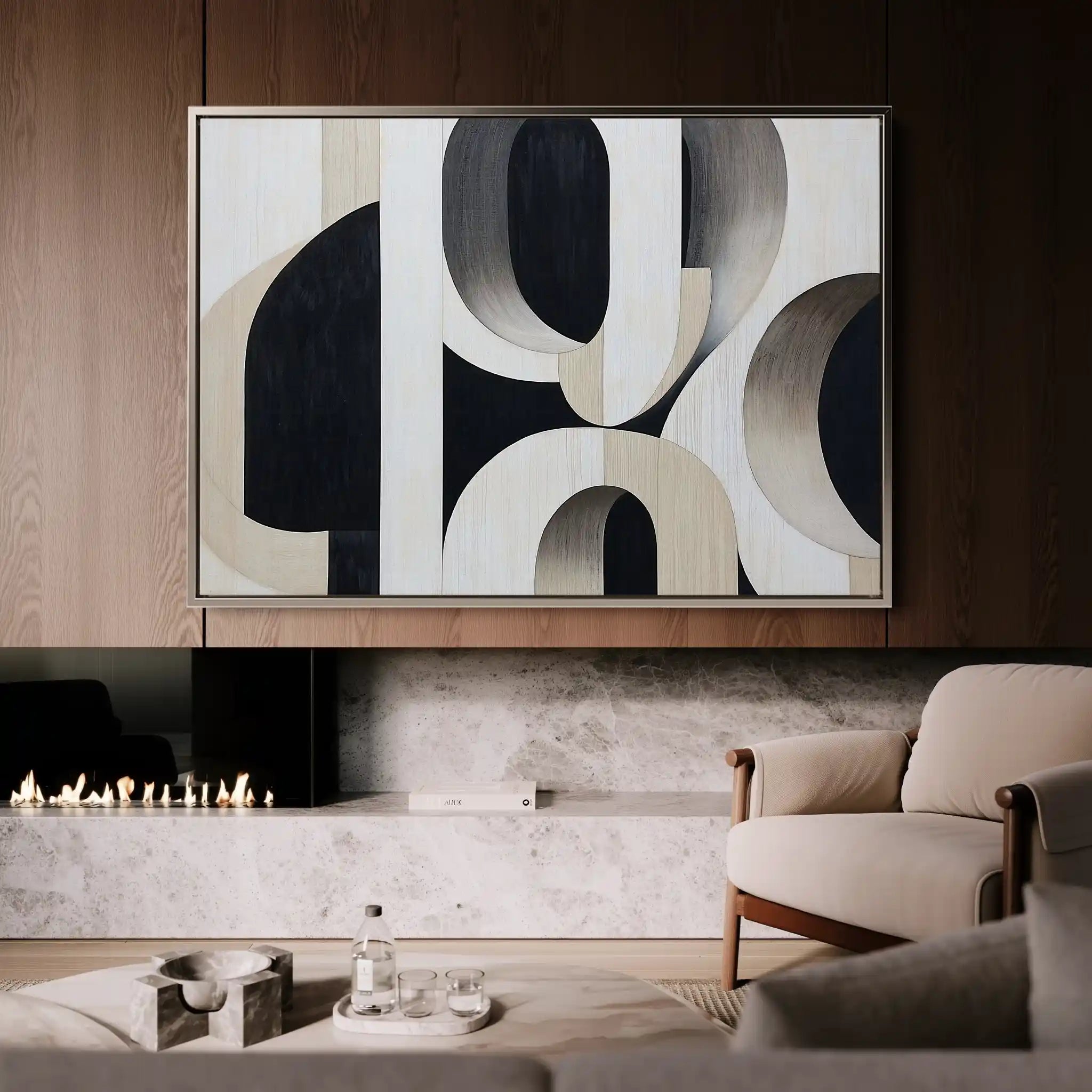 Abstract 554 Canvas Art 60 x 40 cm / Stretched on hidden frame