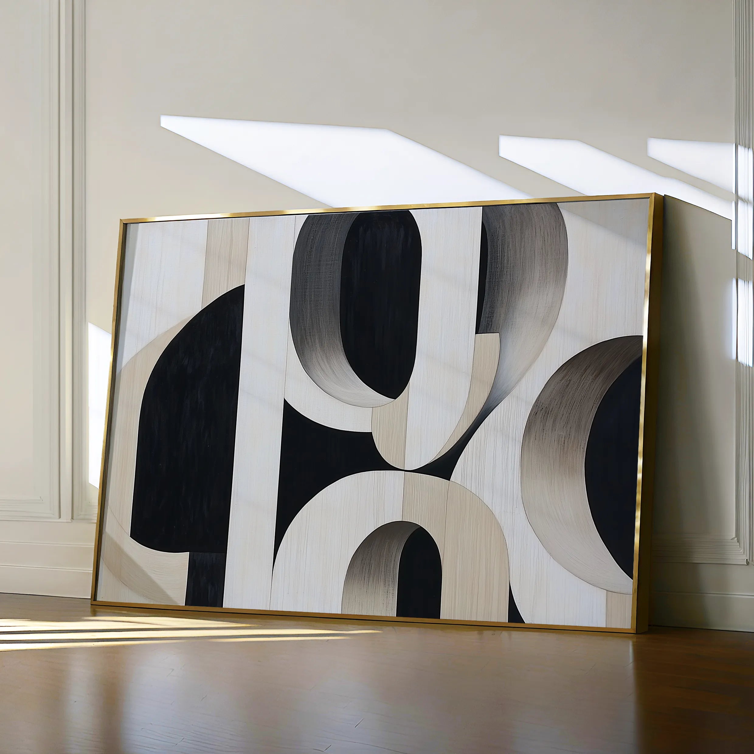 Abstract Canvas Wall Art WAD554-A 90 x 60 cm / Stretched on hidden frame