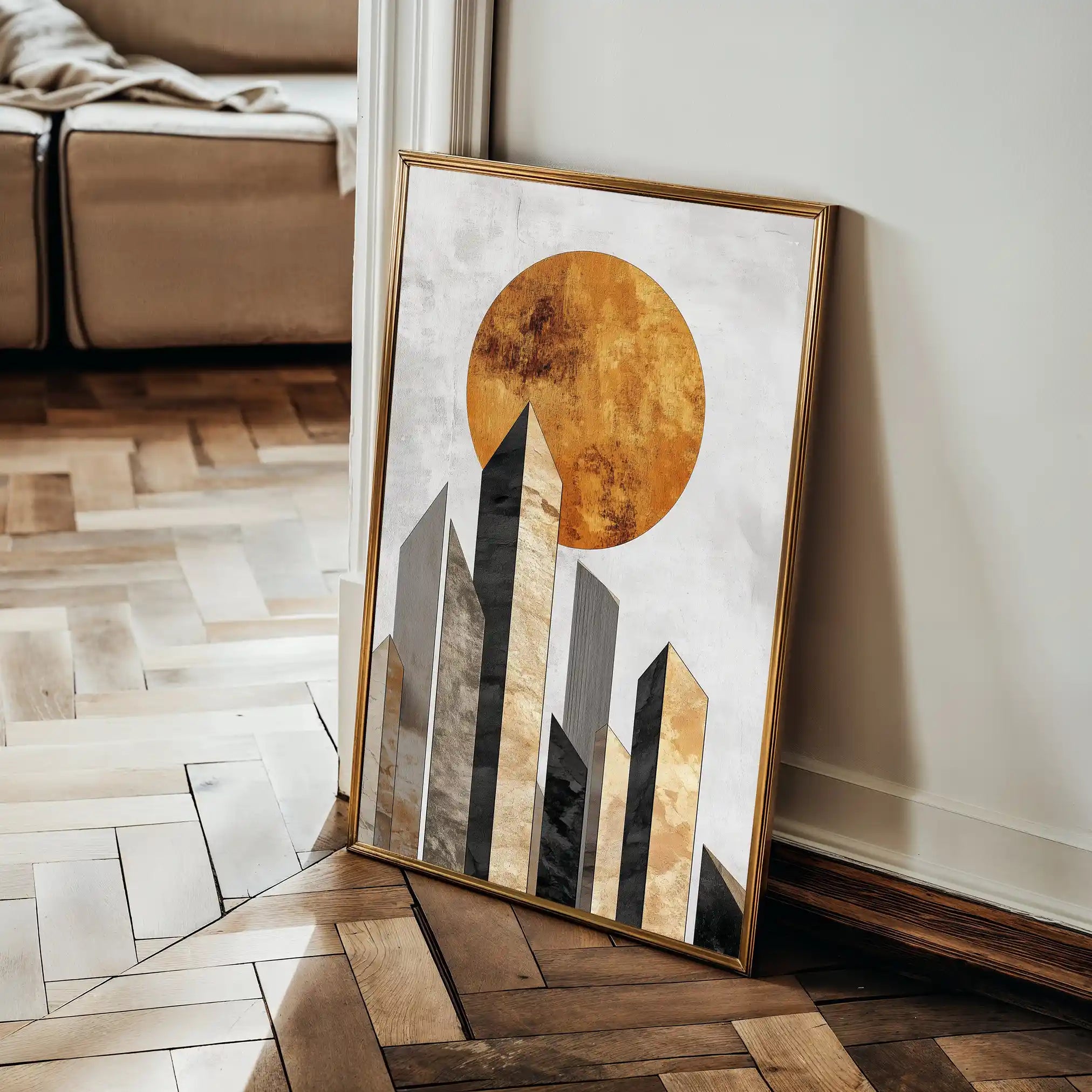Abstract 555 Canvas Art 60 x 40 cm / Stretched on hidden frame