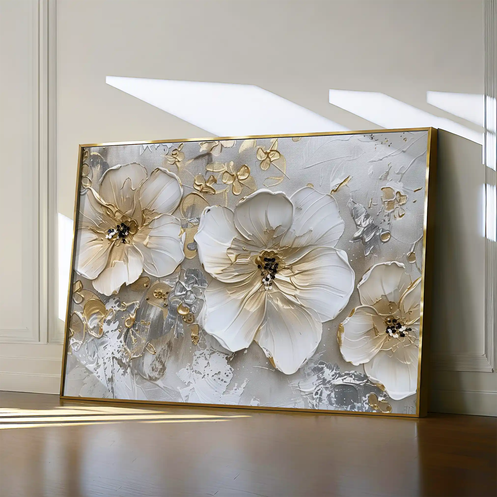 Floral Canvas Wall Art WAD555-F 90 x 60 cm / Stretched on hidden frame