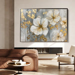 Floral Canvas Wall Art WAD556-F 90 x 60 cm / Stretched on hidden frame