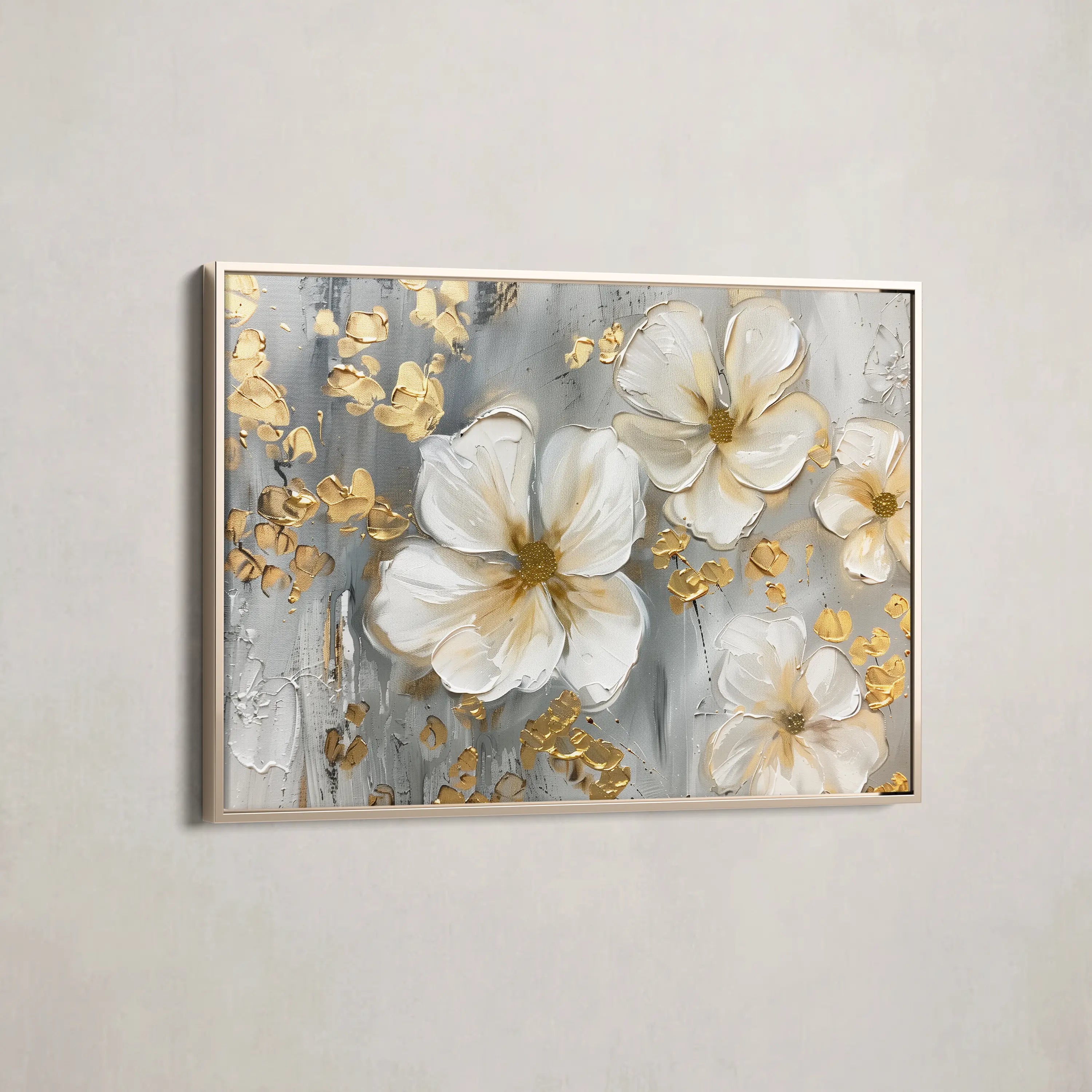 Floral Canvas Wall Art WAD556-F 90 x 60 cm / Stretched on hidden frame