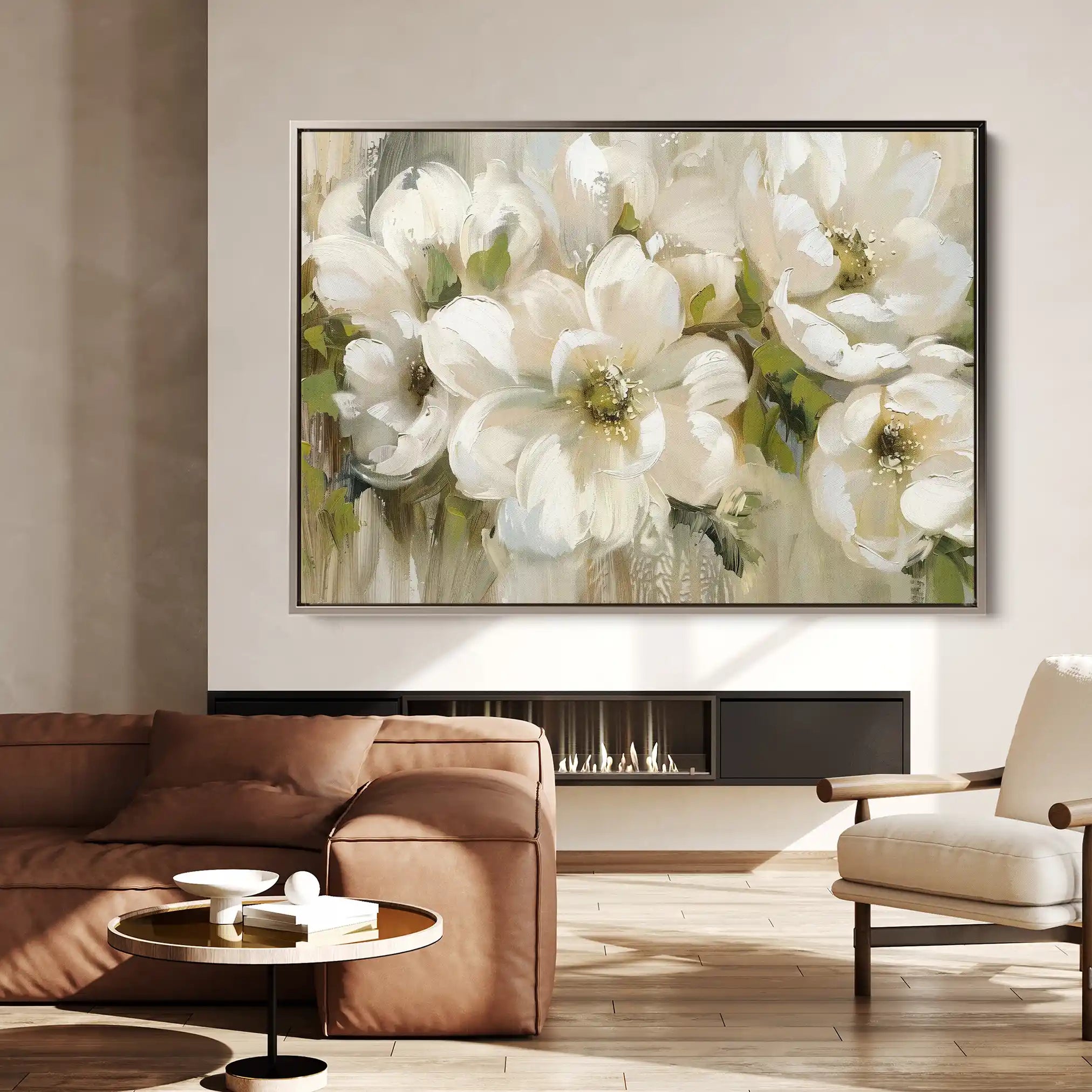Floral Canvas Wall Art WAD557-F 90 x 60 cm / Stretched on hidden frame