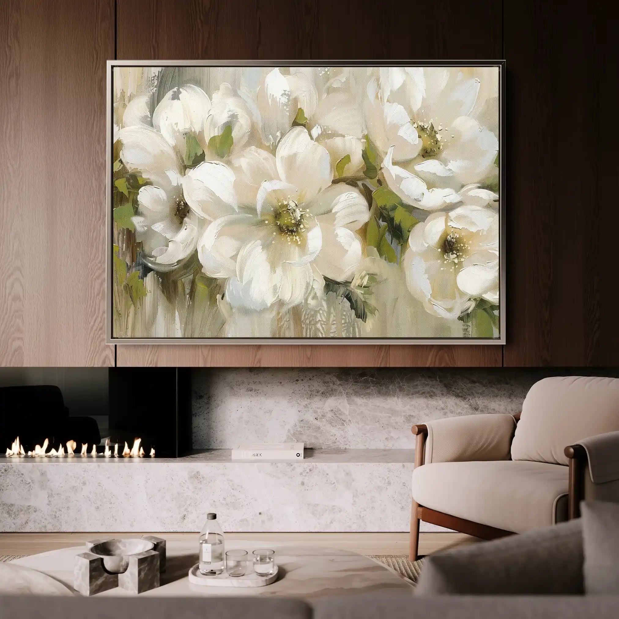 Floral Canvas Wall Art WAD557-F 90 x 60 cm / Stretched on hidden frame
