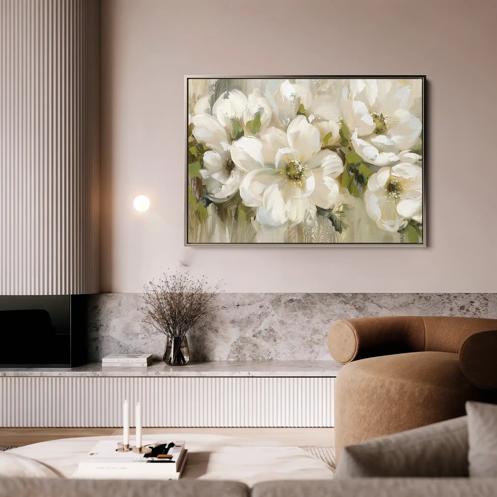 Floral Canvas Wall Art WAD557-F 90 x 60 cm / Stretched on hidden frame