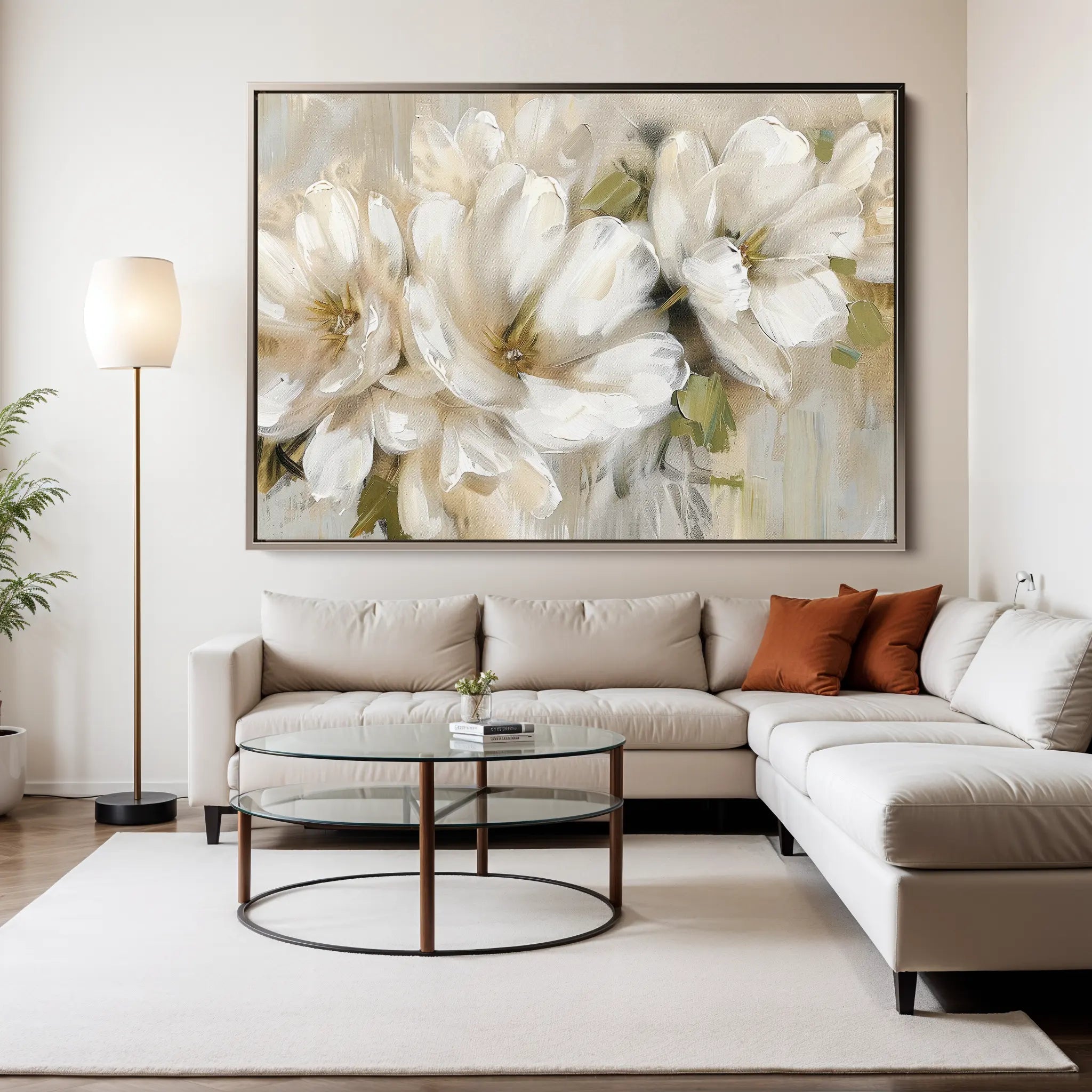 Floral Canvas Wall Art WAD558-F 90 x 60 cm / Stretched on hidden frame