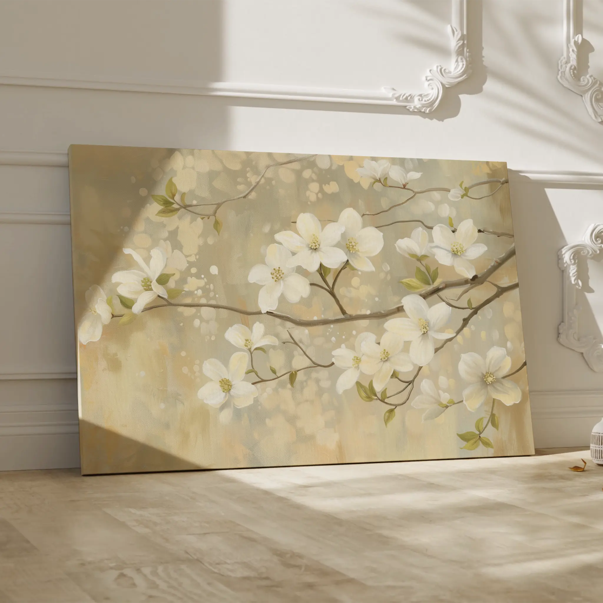 Floral Canvas Wall Art WAD559-F 90 x 60 cm / Stretched on hidden frame