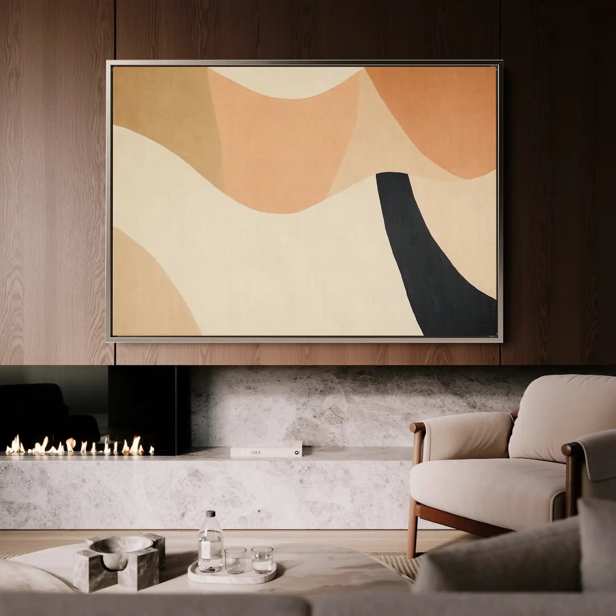 Abstract 560 Canvas Art 60 x 40 cm / Stretched on hidden frame