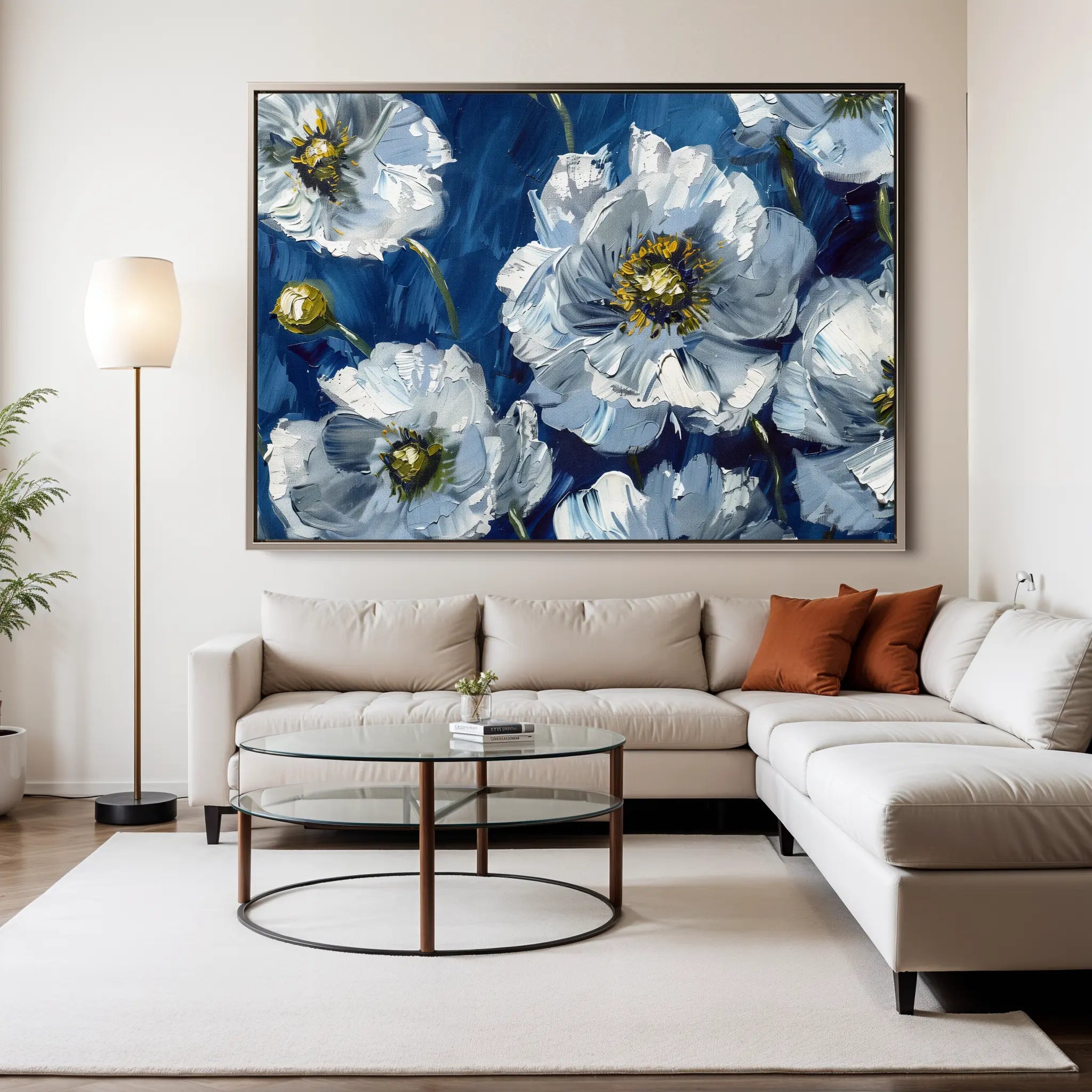 Floral Canvas Wall Art WAD562-F 90 x 60 cm / Stretched on hidden frame