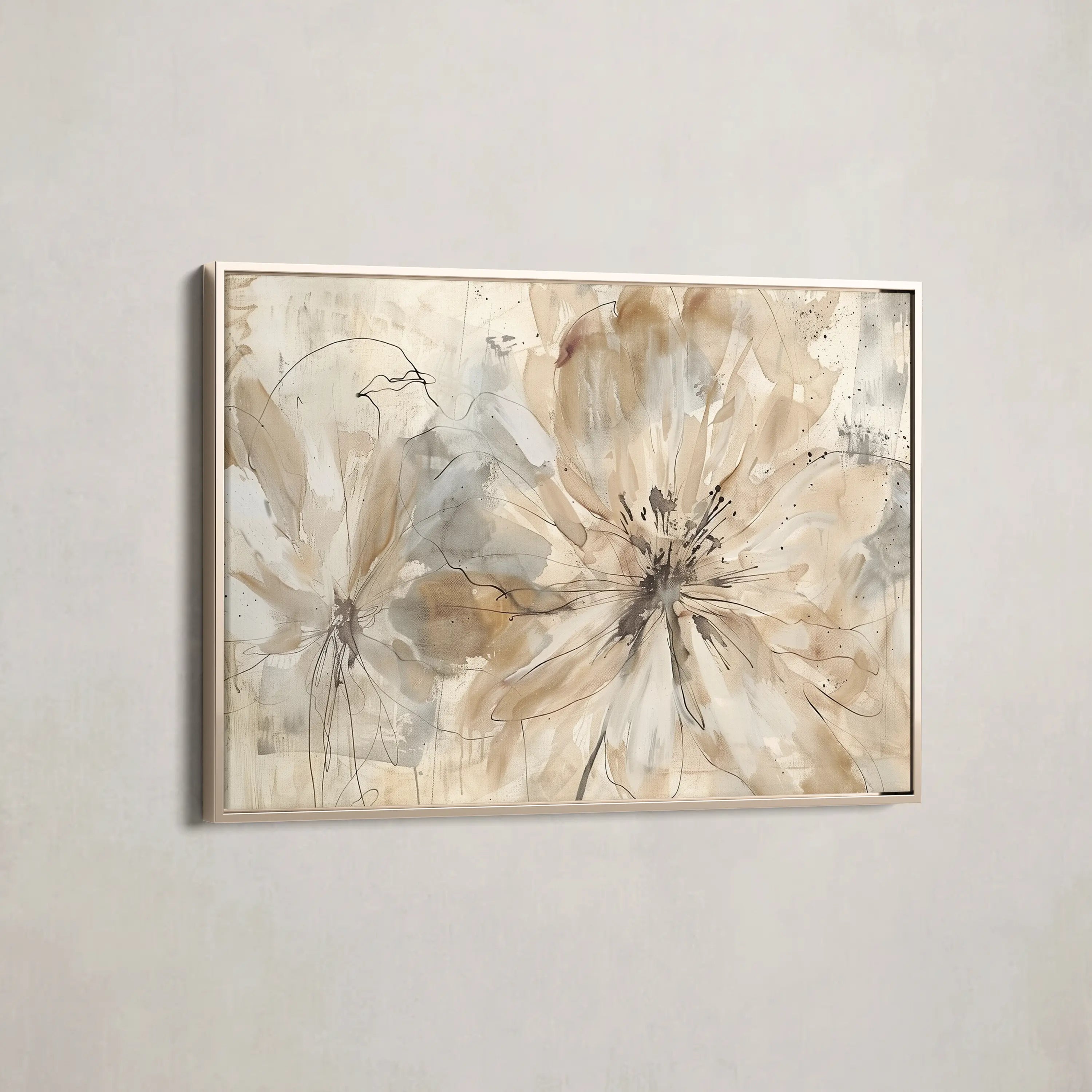 Floral Canvas Wall Art WAD563-F 90 x 60 cm / Stretched on hidden frame