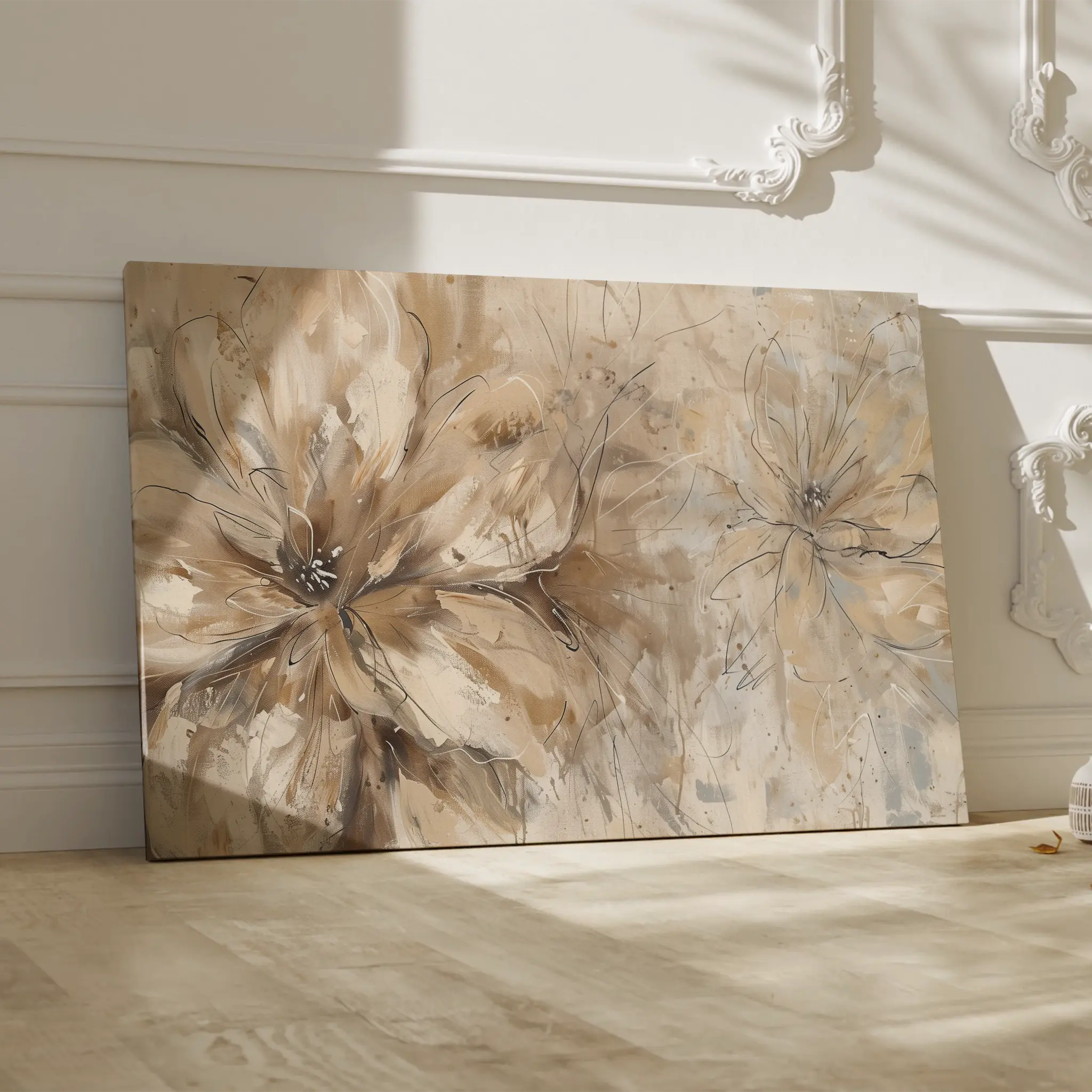 Floral Canvas Wall Art WAD564-F 90 x 60 cm / Stretched on hidden frame