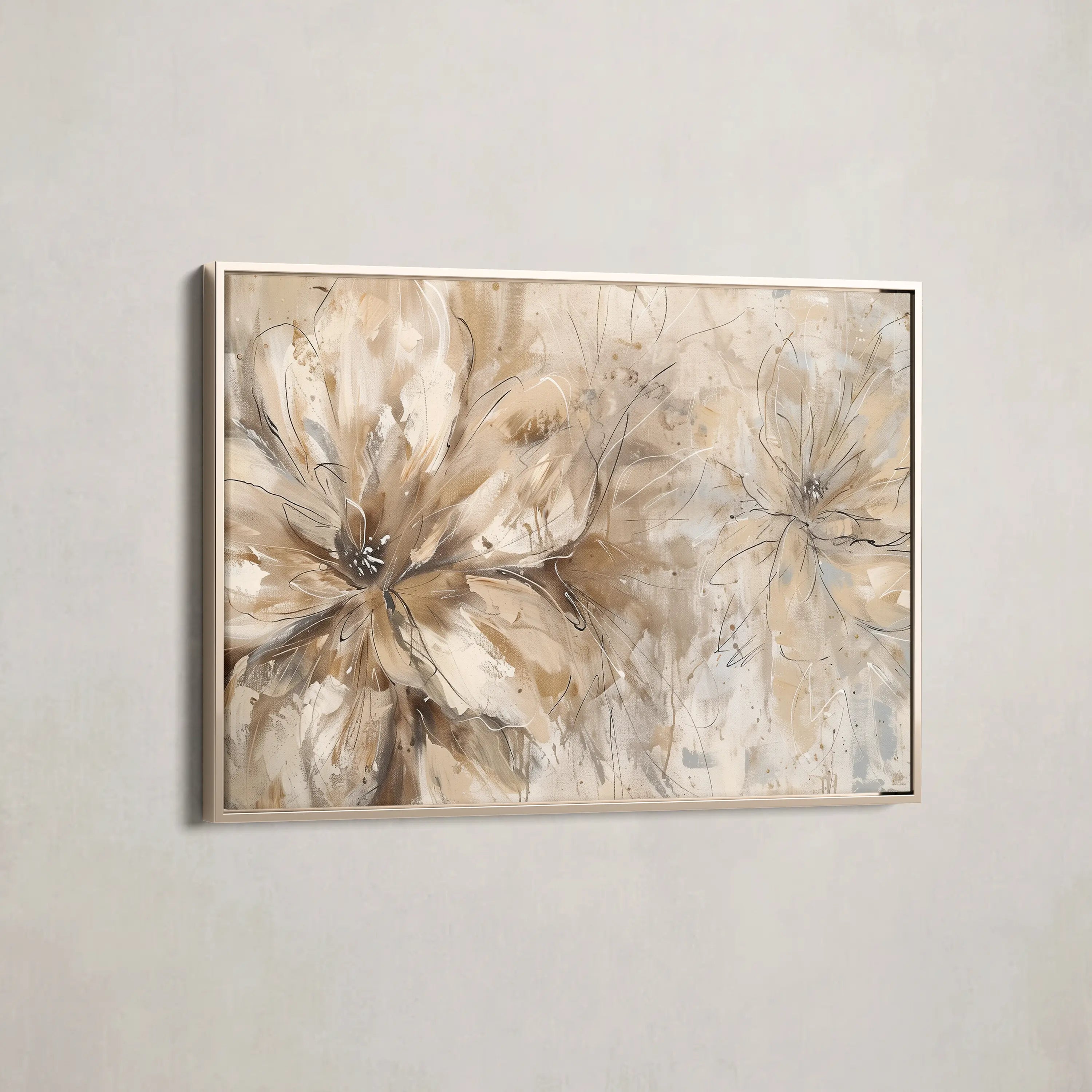 Floral Canvas Wall Art WAD564-F 90 x 60 cm / Stretched on hidden frame