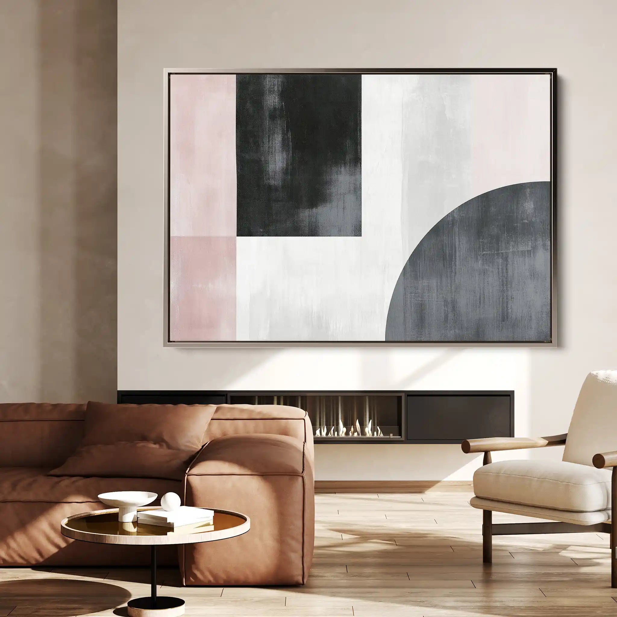 Abstract Canvas Wall Art WAD566-A 90 x 60 cm / Stretched on hidden frame