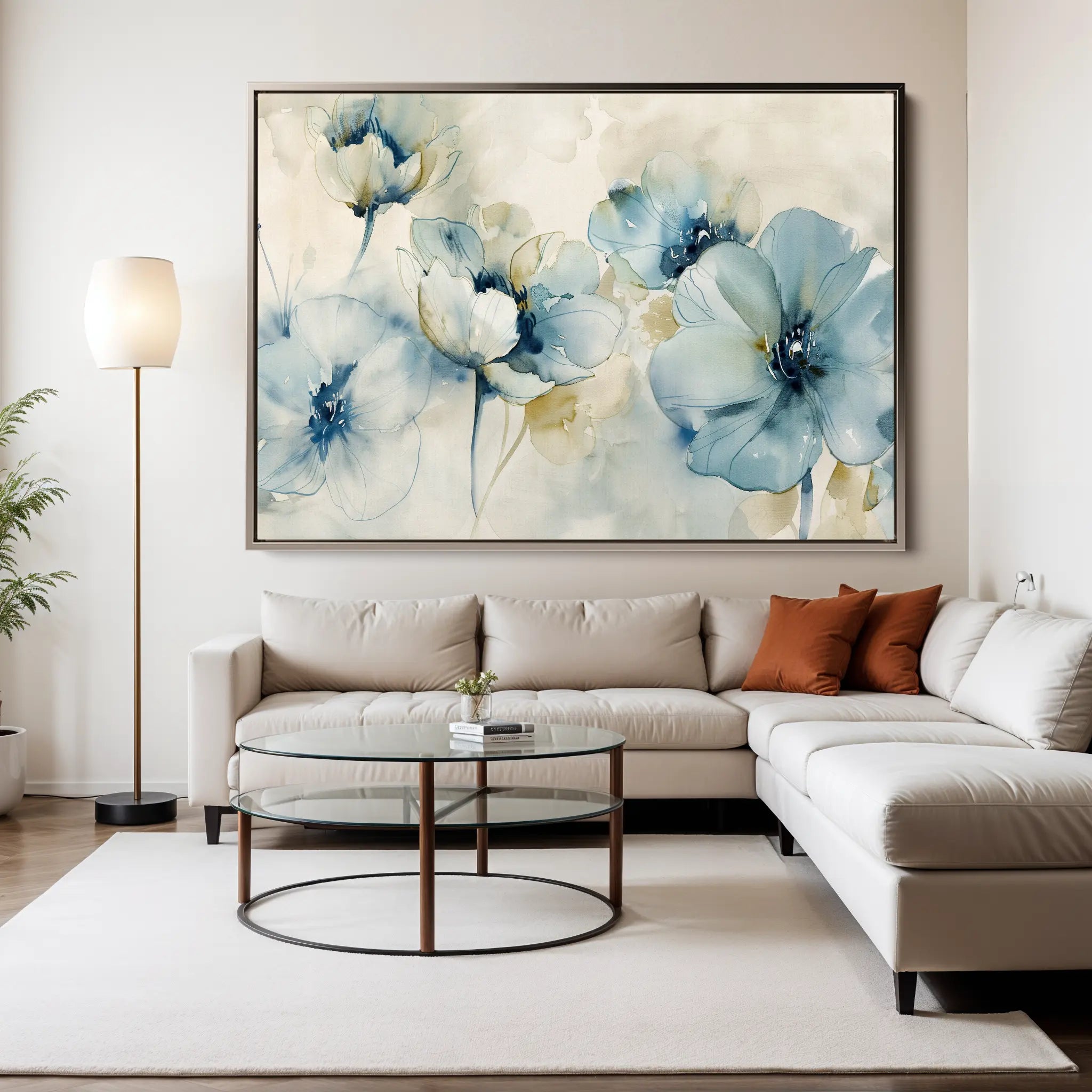 Floral Canvas Wall Art WAD566-F 90 x 60 cm / Stretched on hidden frame