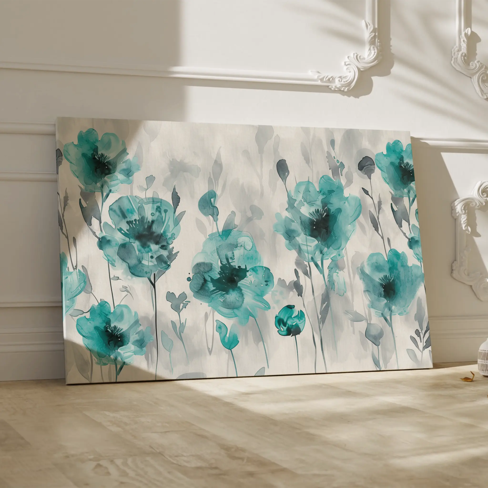 Floral Canvas Wall Art WAD567-F 90 x 60 cm / Stretched on hidden frame