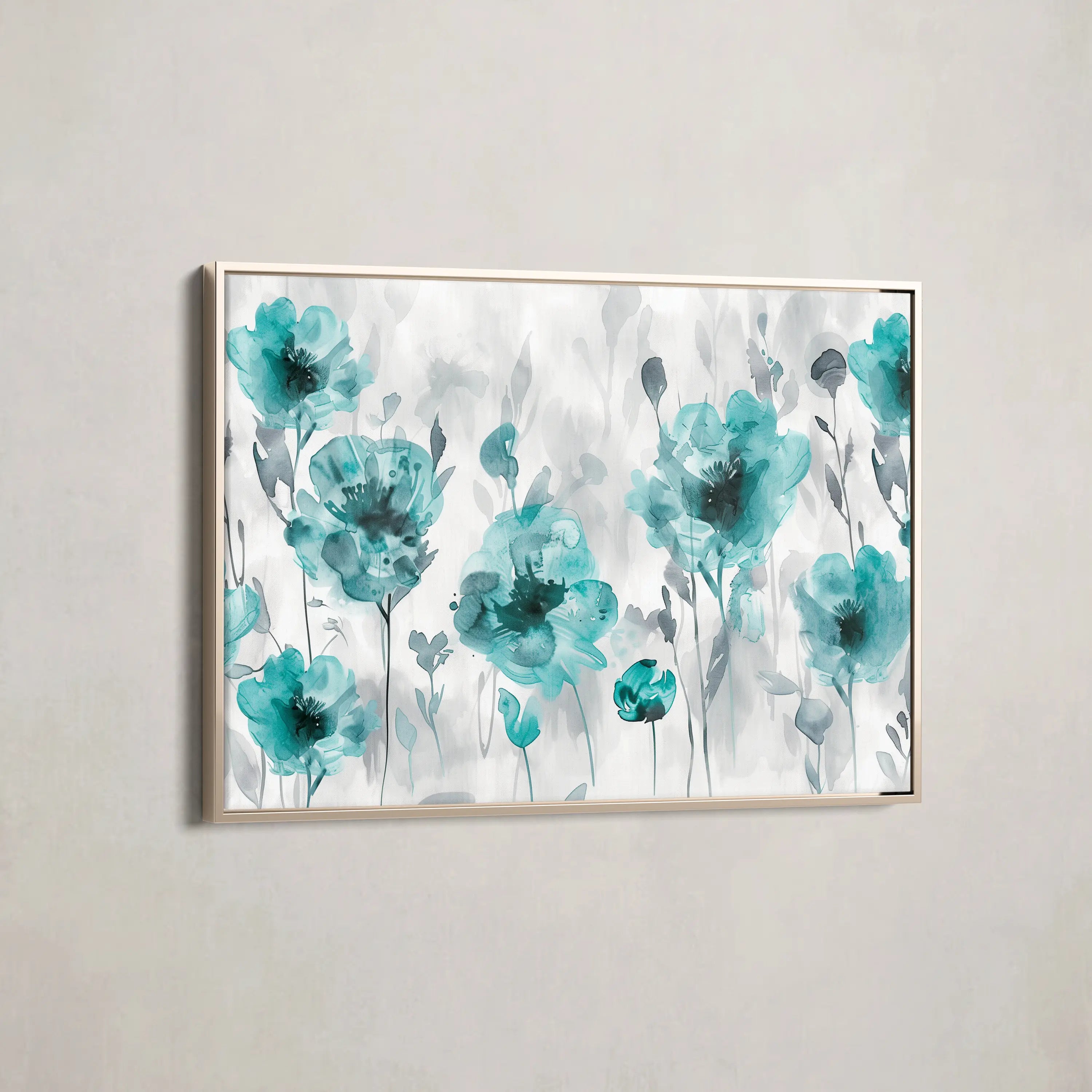 Floral Canvas Wall Art WAD567-F 90 x 60 cm / Stretched on hidden frame