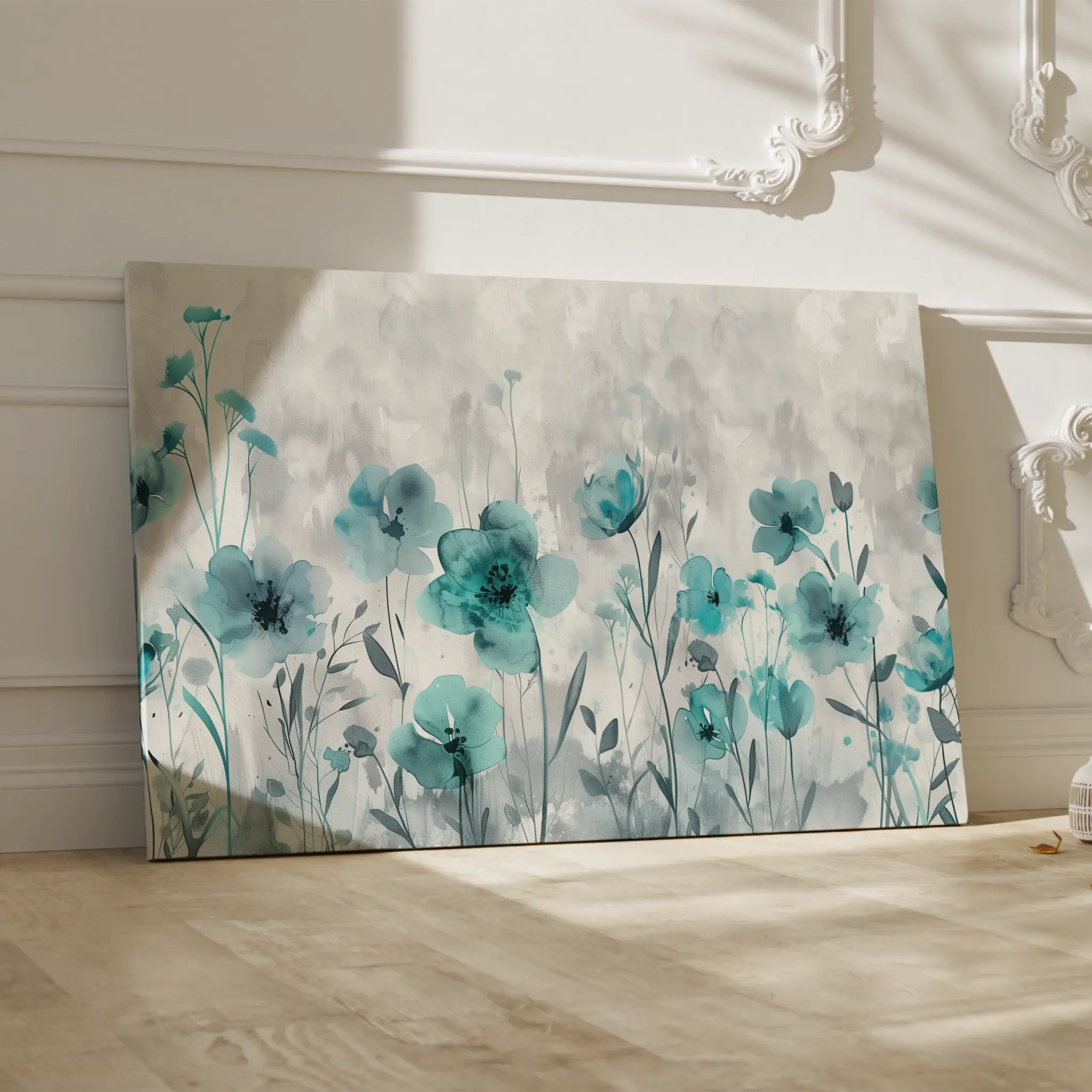 Floral Canvas Wall Art WAD568-F 90 x 60 cm / Stretched on hidden frame