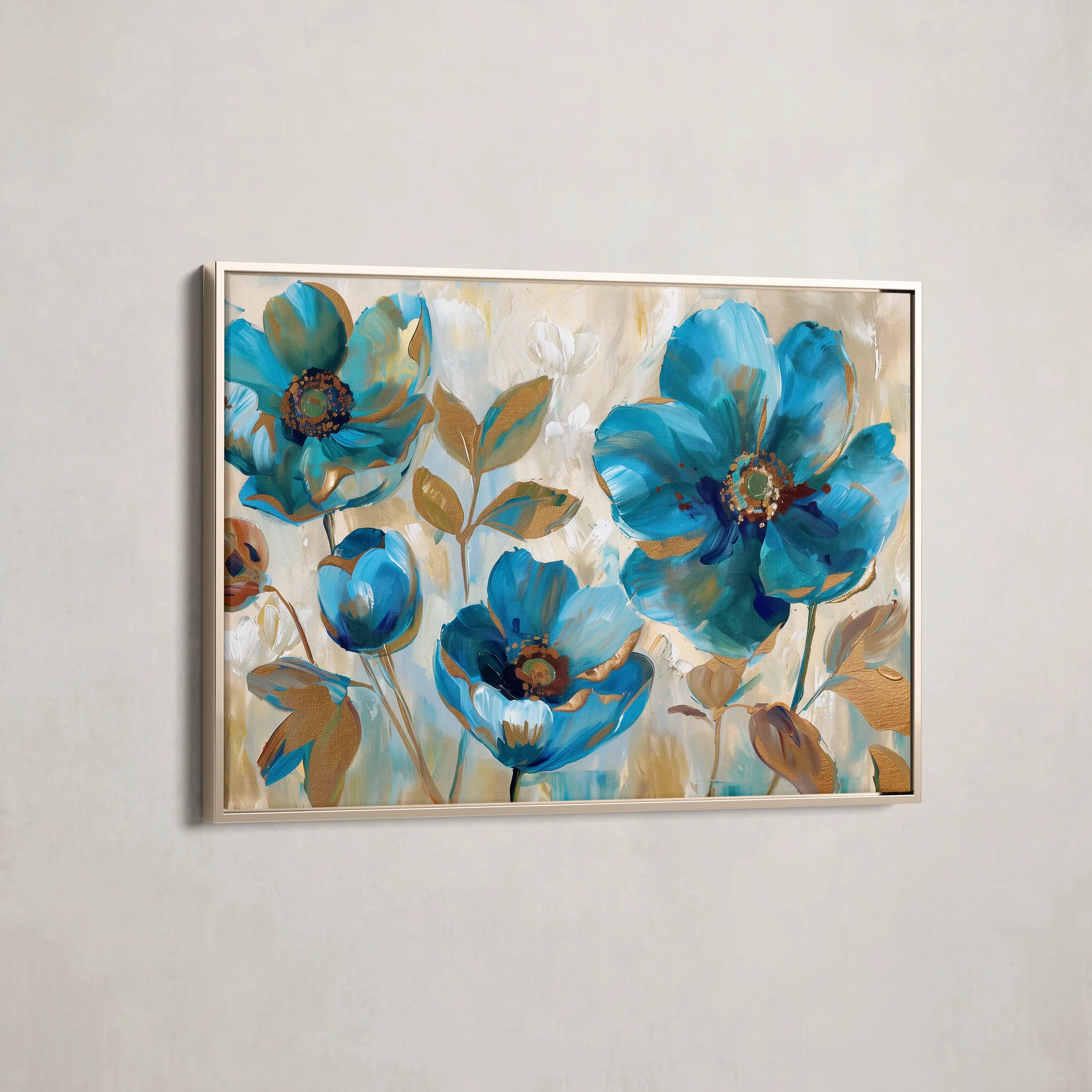 Floral Canvas Wall Art WAD569-F 90 x 60 cm / Stretched on hidden frame