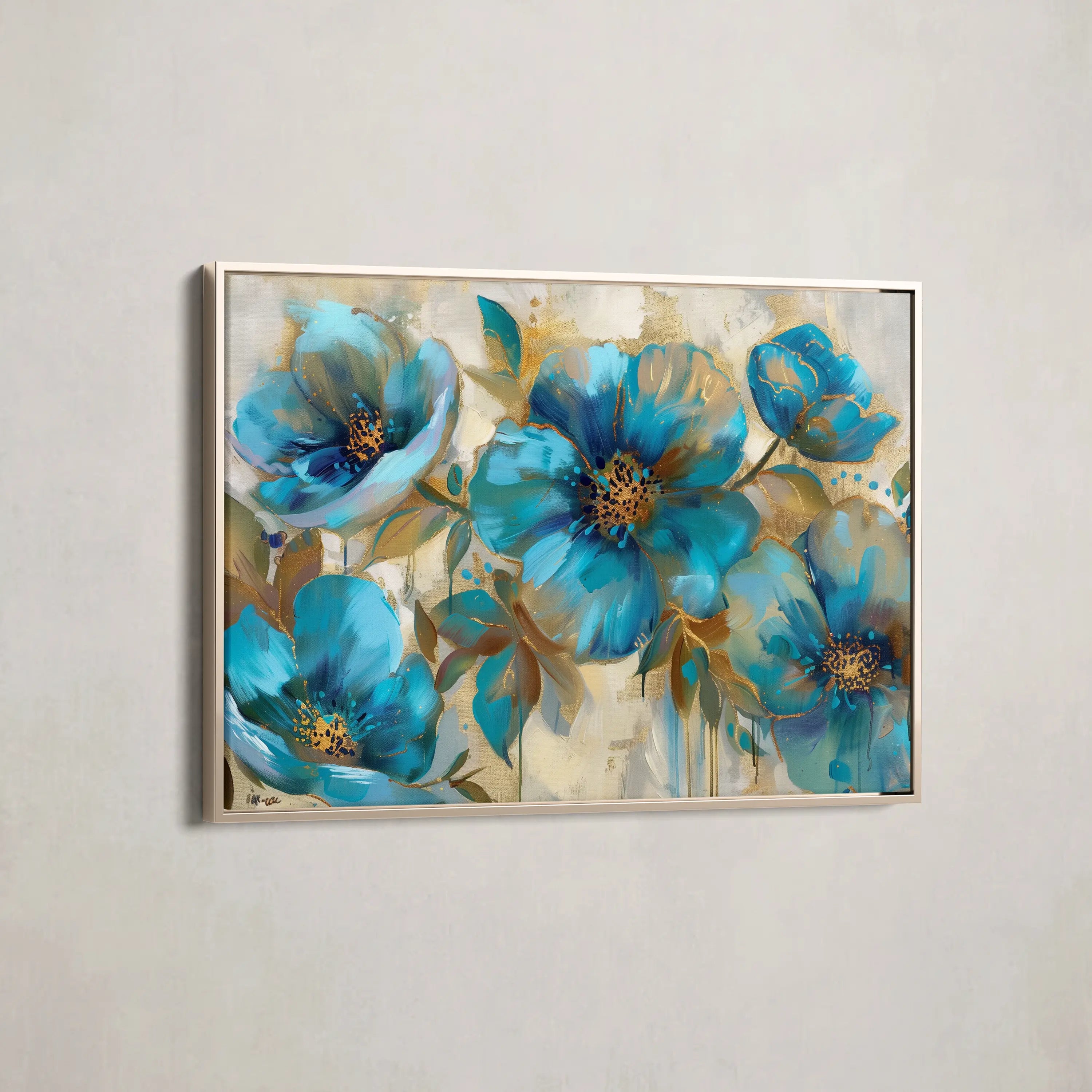 Floral Canvas Wall Art WAD570-F 90 x 60 cm / Stretched on hidden frame