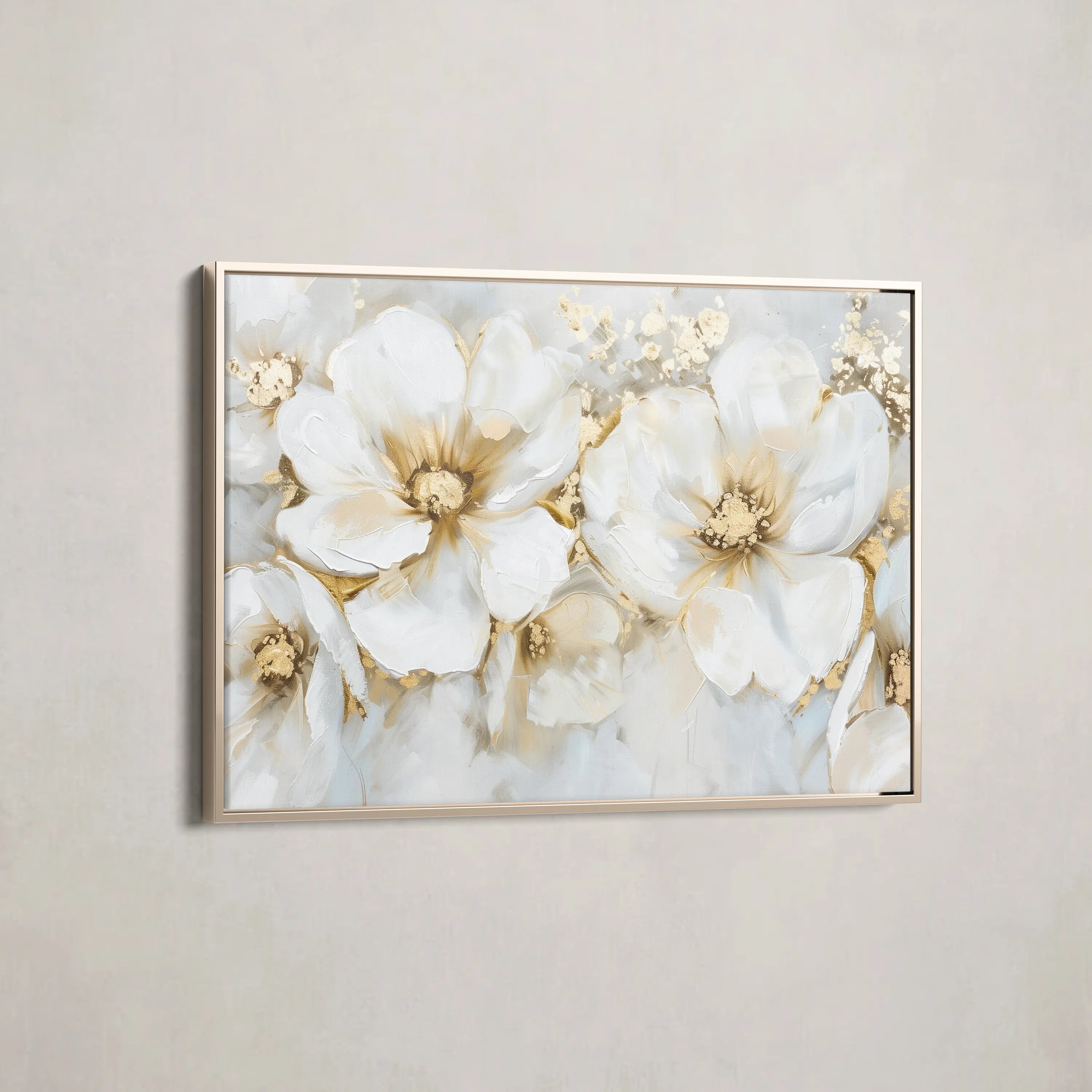 Floral Canvas Wall Art WAD571-F 90 x 60 cm / Stretched on hidden frame