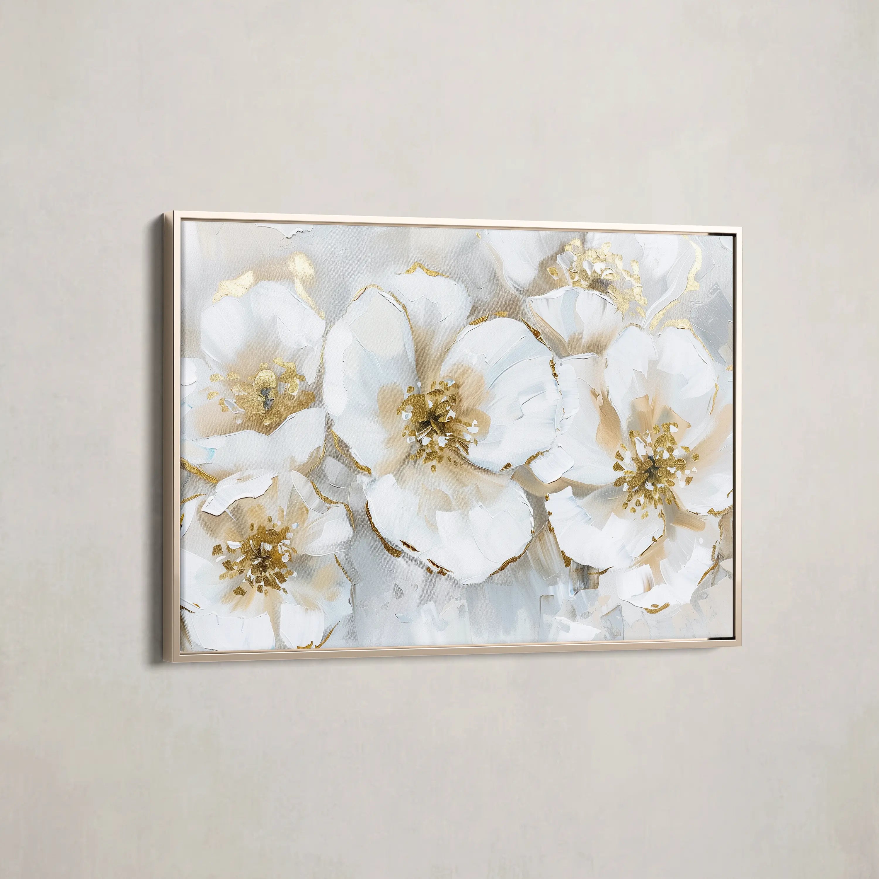 Floral Canvas Wall Art WAD572-F 90 x 60 cm / Stretched on hidden frame