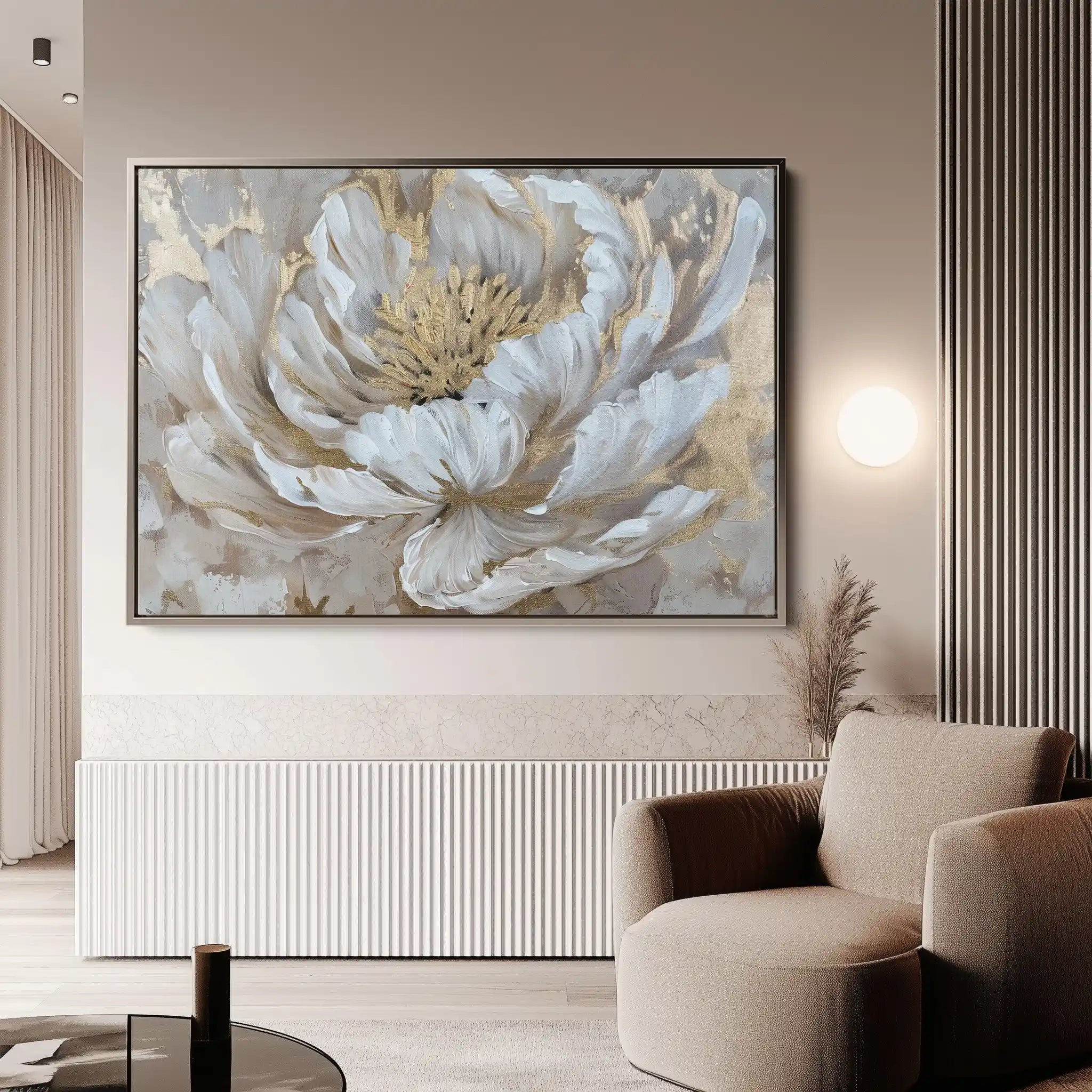 Floral Canvas Wall Art WAD575-F 90 x 60 cm / Stretched on hidden frame