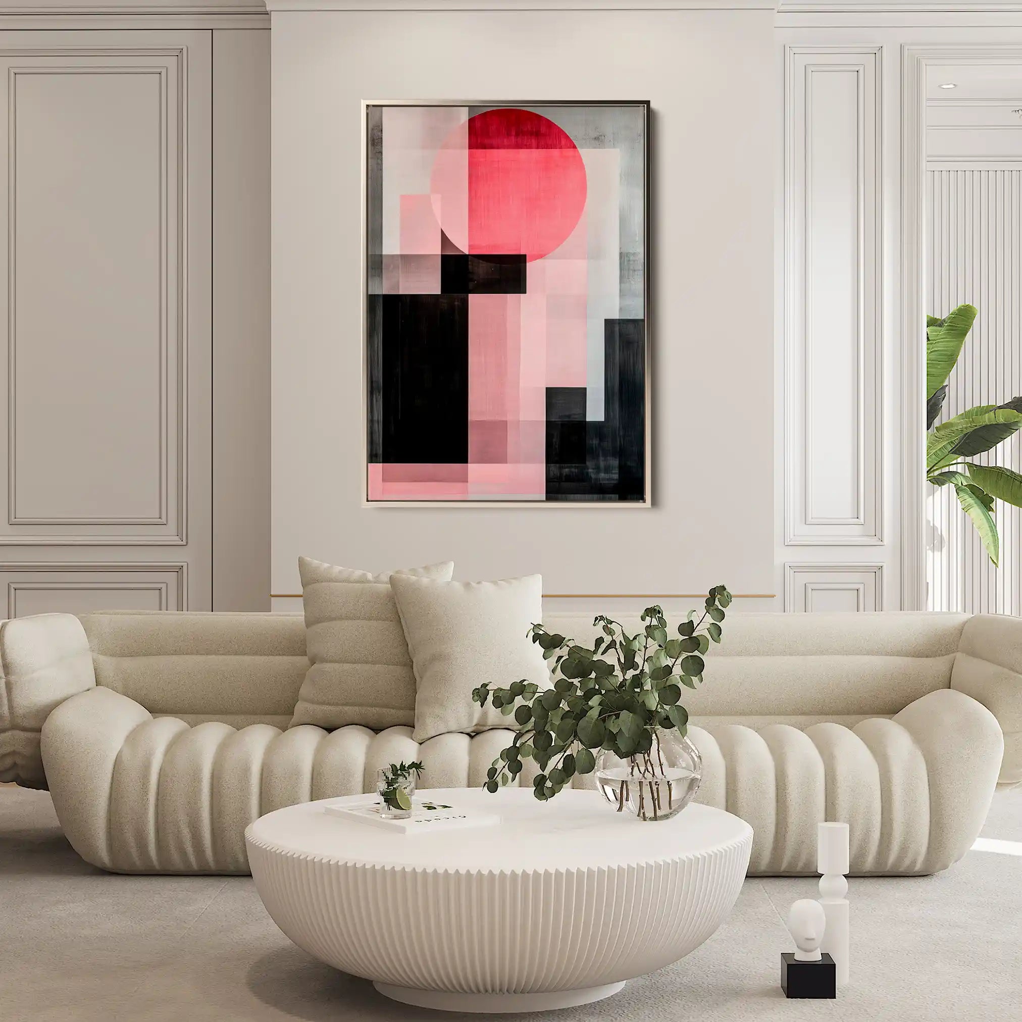 Abstract Canvas Wall Art WAD576-A 90 x 60 cm / Stretched on hidden frame