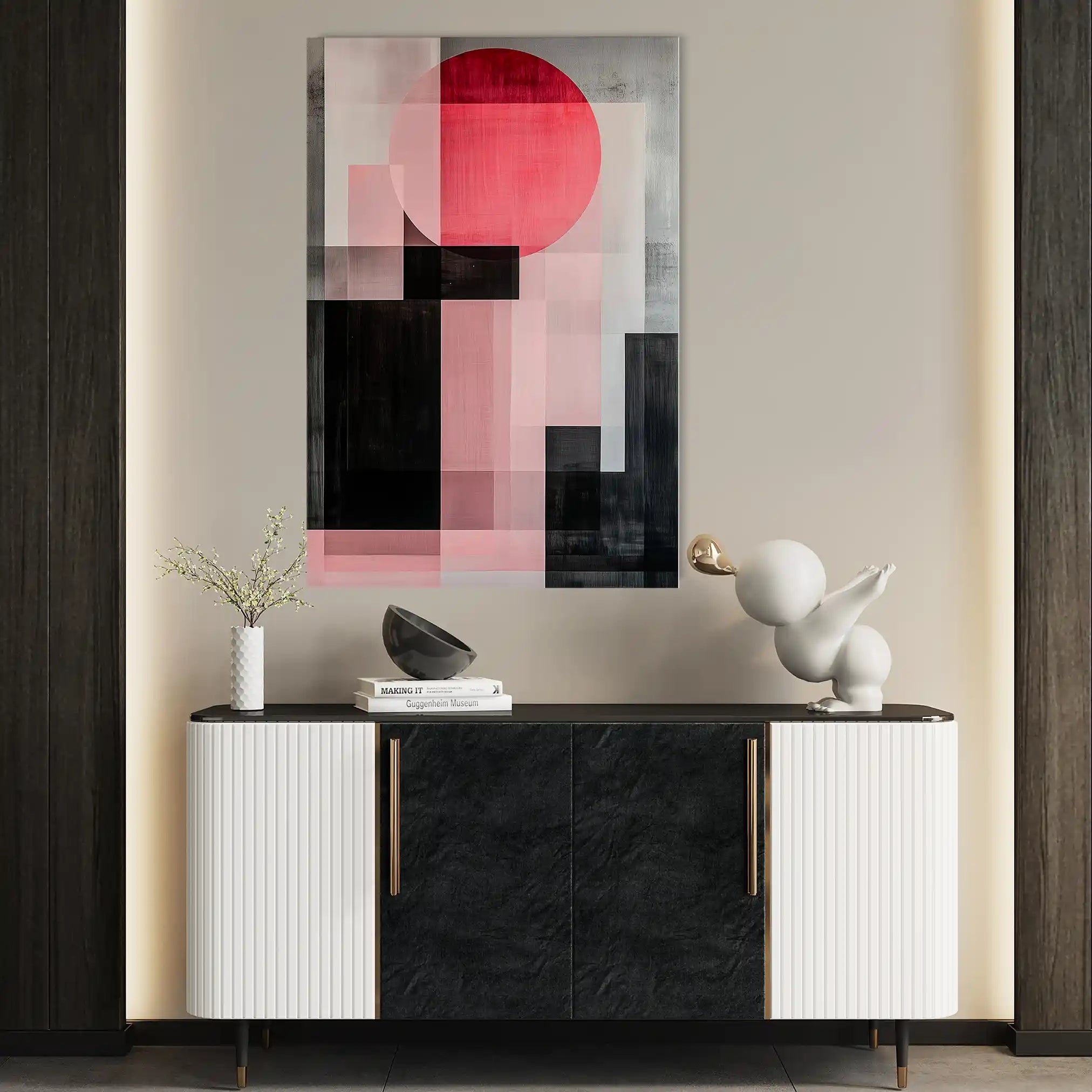 Abstract Canvas Wall Art WAD576-A 90 x 60 cm / Stretched on hidden frame