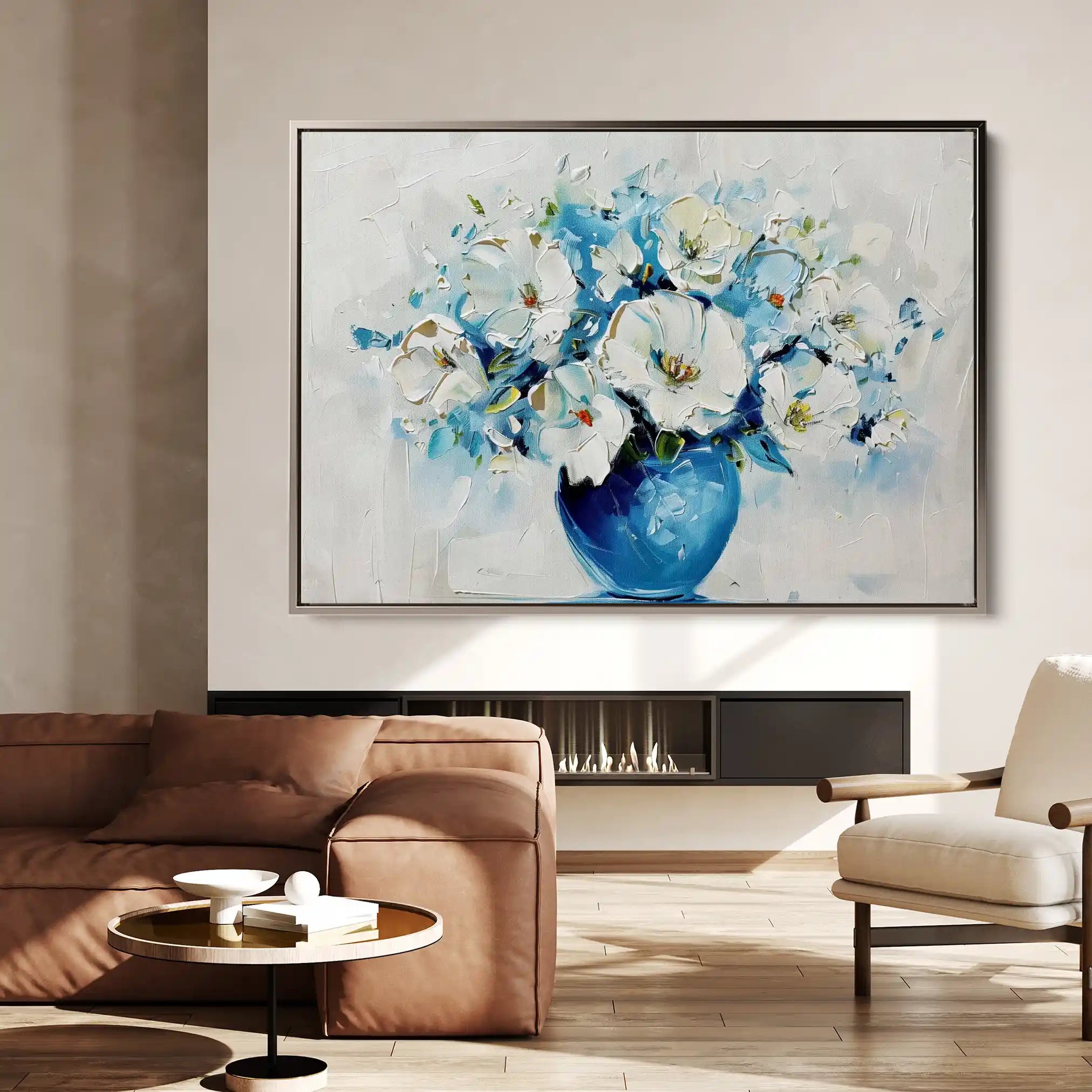 Floral Canvas Wall Art WAD578-F 90 x 60 cm / Stretched on hidden frame