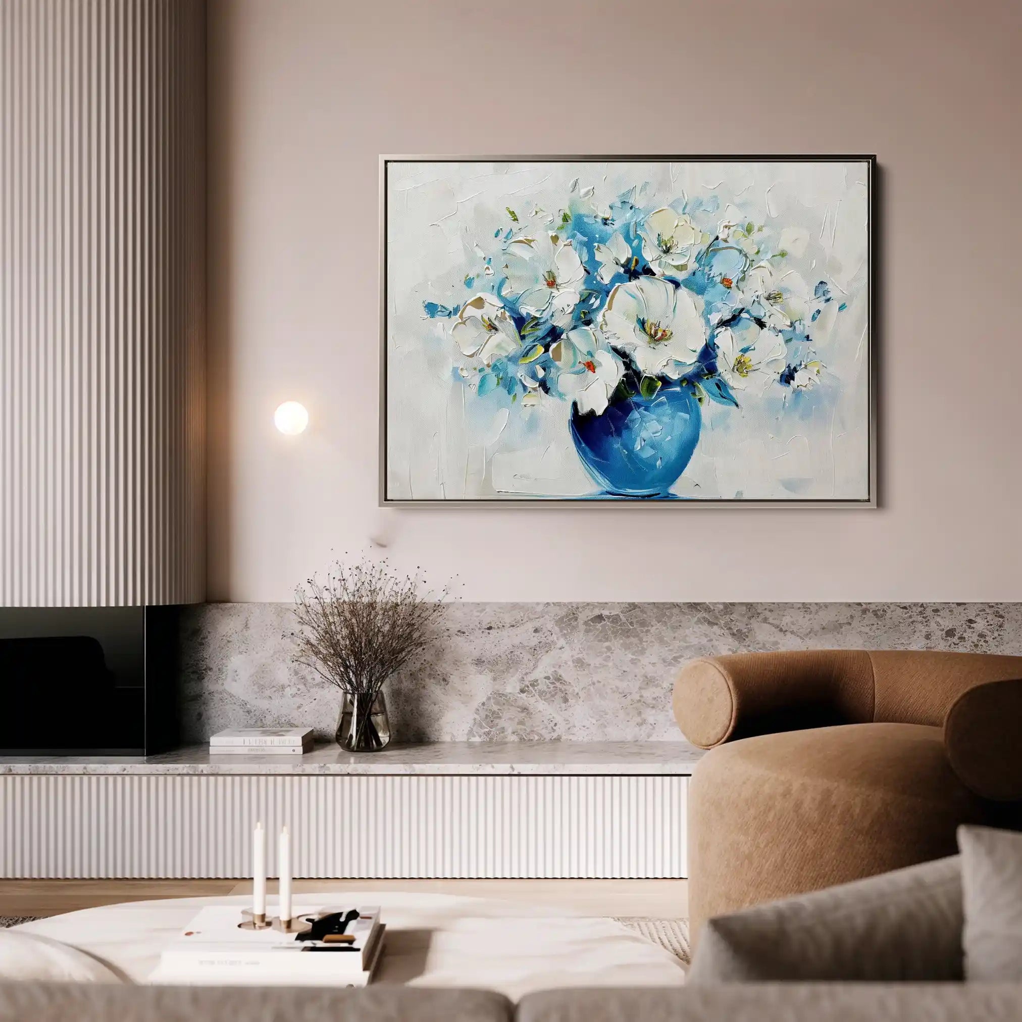 Floral Canvas Wall Art WAD578-F 90 x 60 cm / Stretched on hidden frame