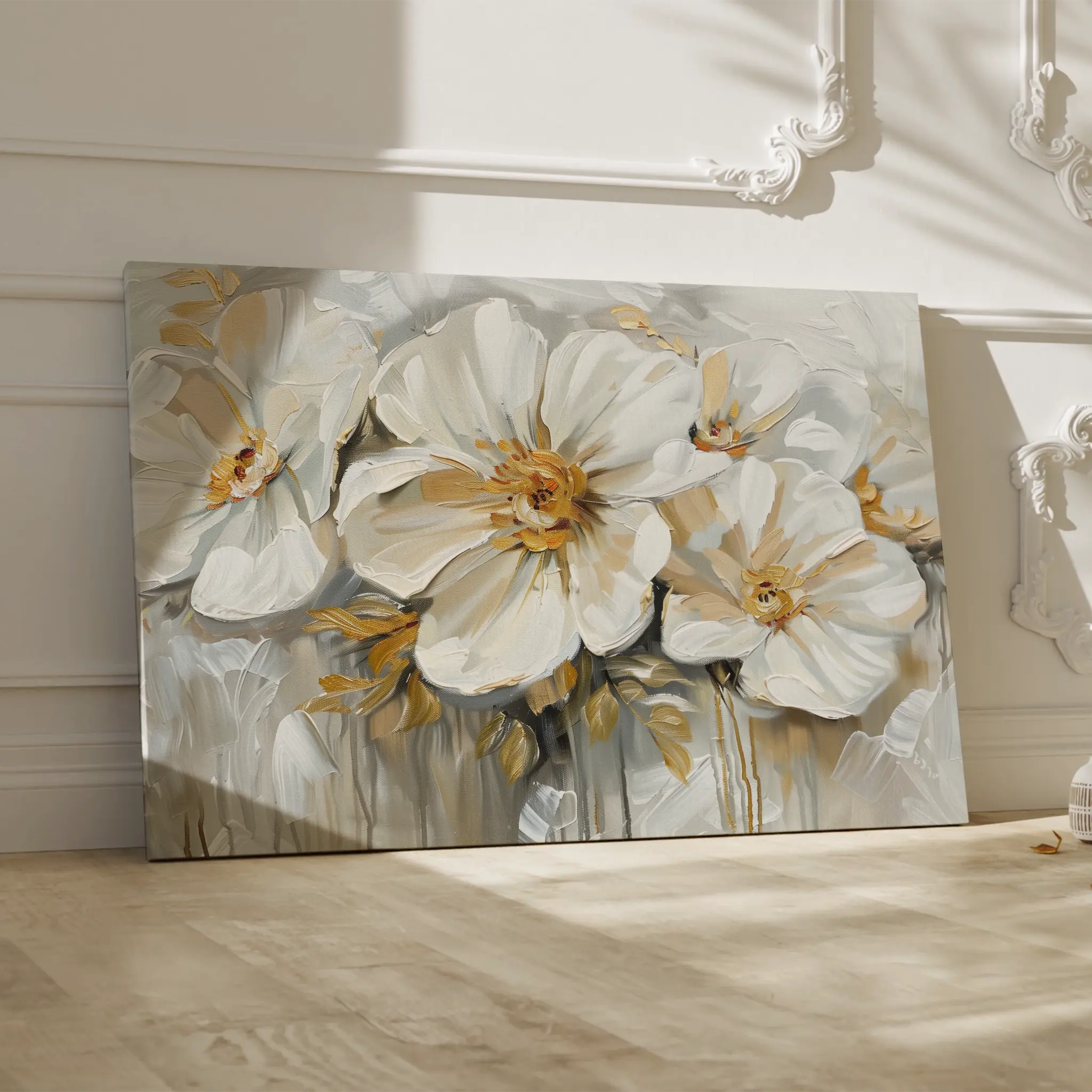 Floral Canvas Wall Art WAD579-F 90 x 60 cm / Stretched on hidden frame