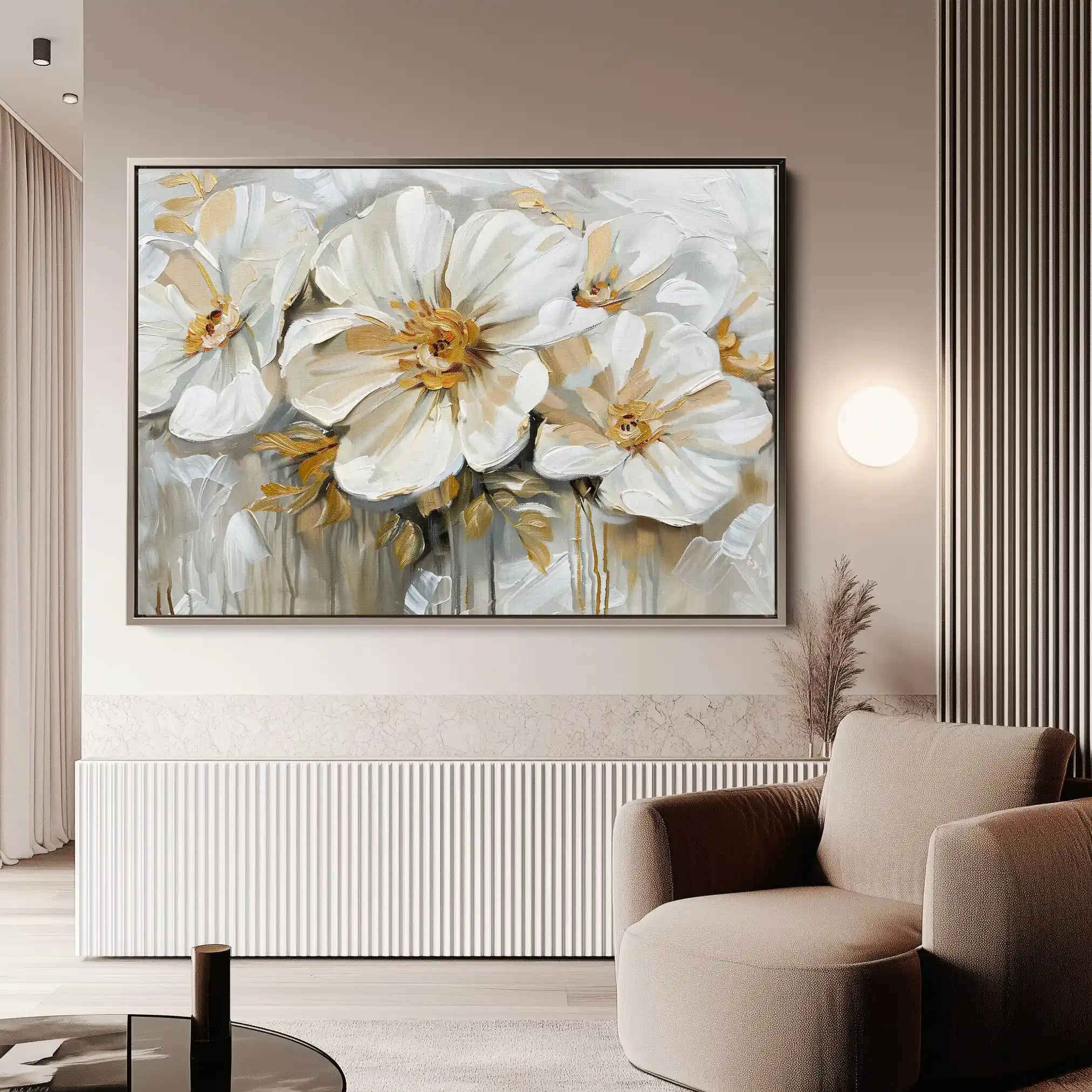 Floral Canvas Wall Art WAD579-F 90 x 60 cm / Stretched on hidden frame