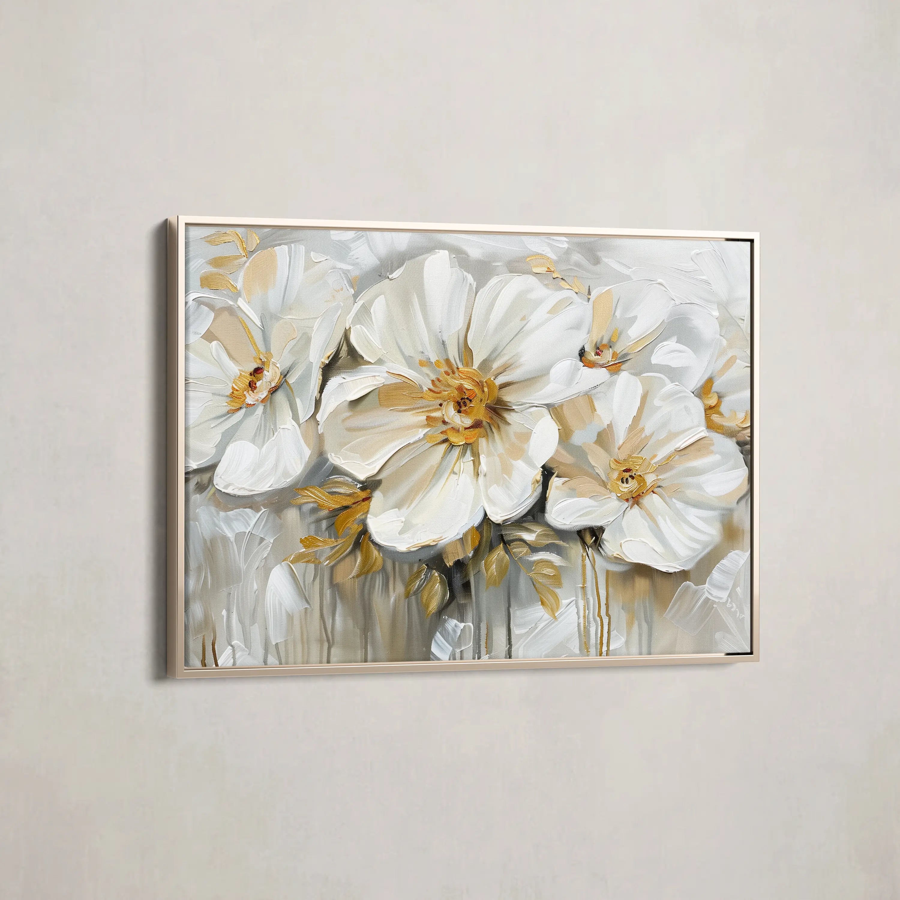 Floral Canvas Wall Art WAD579-F 90 x 60 cm / Stretched on hidden frame