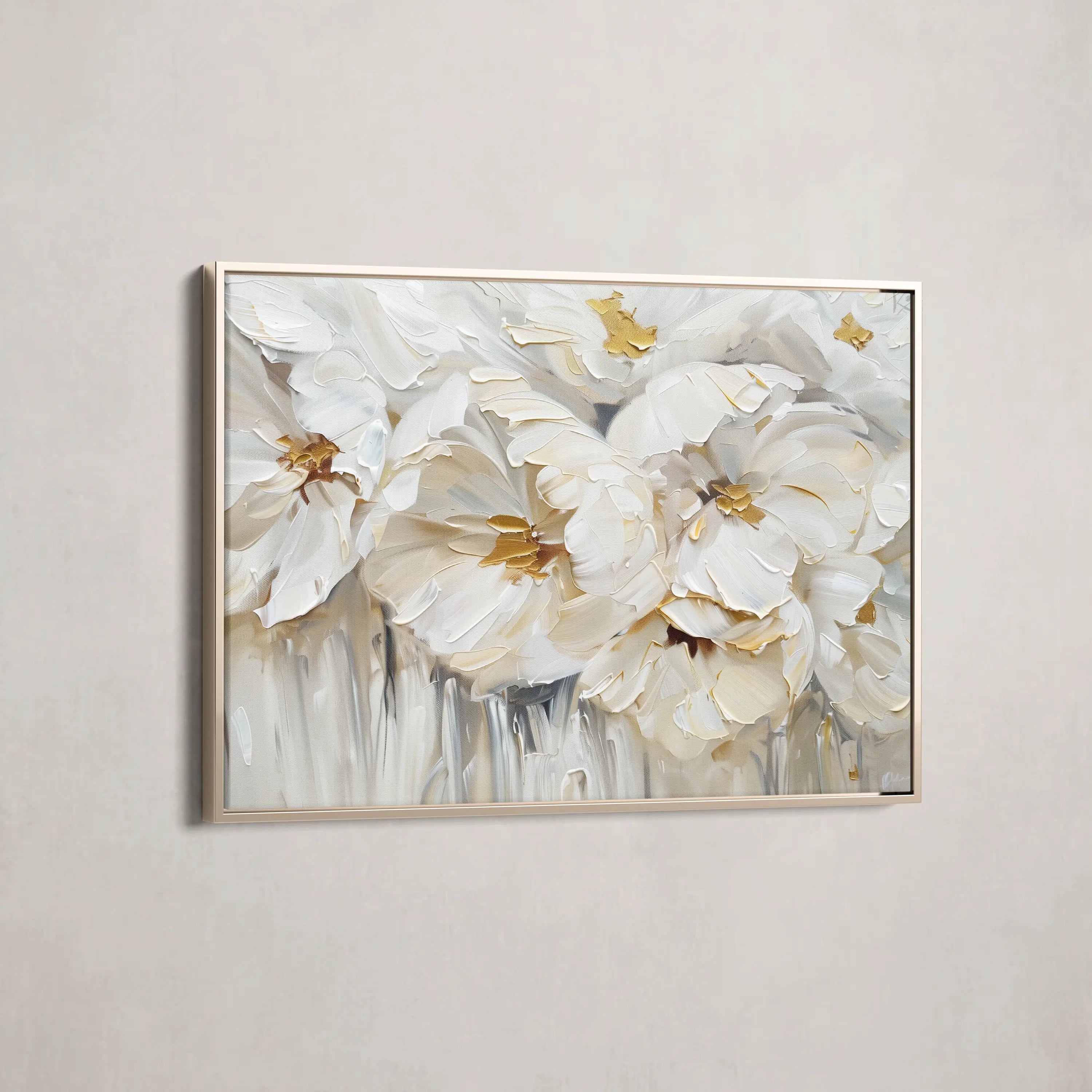 Floral Canvas Wall Art WAD580-F 90 x 60 cm / Stretched on hidden frame