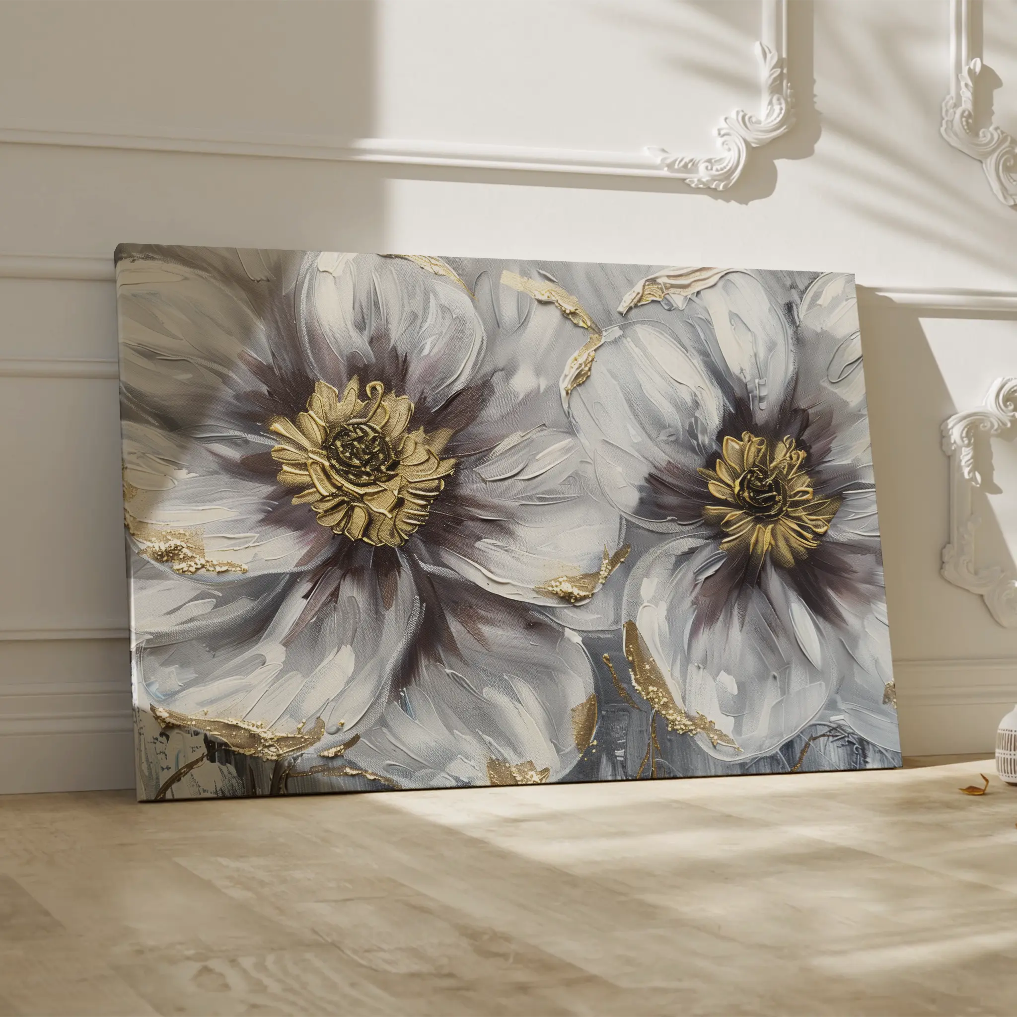 Floral Canvas Wall Art WAD581-F 90 x 60 cm / Stretched on hidden frame