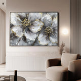 Floral Canvas Wall Art WAD582-F 90 x 60 cm / Stretched on hidden frame