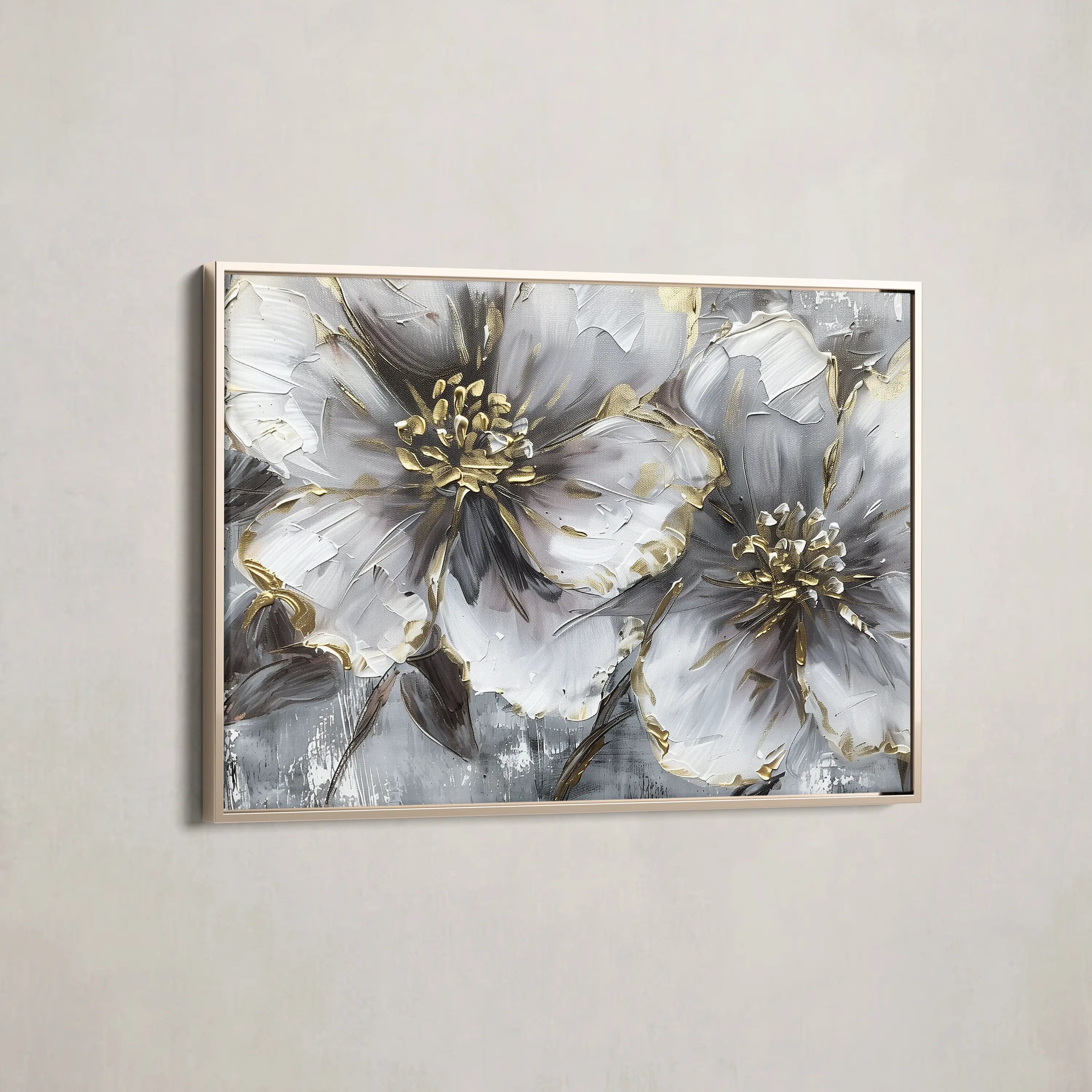 Floral Canvas Wall Art WAD582-F 90 x 60 cm / Stretched on hidden frame