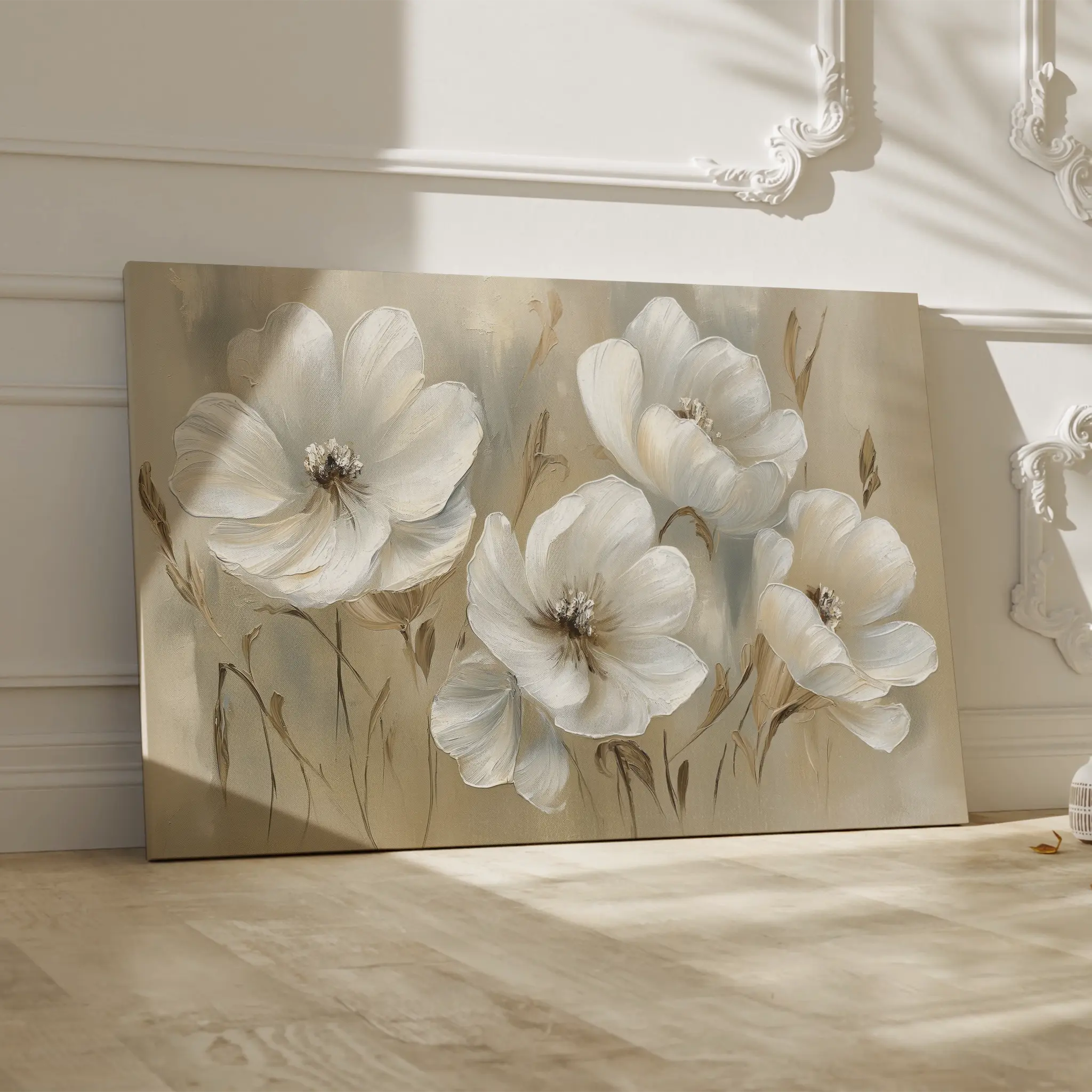 Floral Canvas Wall Art WAD583-F 90 x 60 cm / Stretched on hidden frame