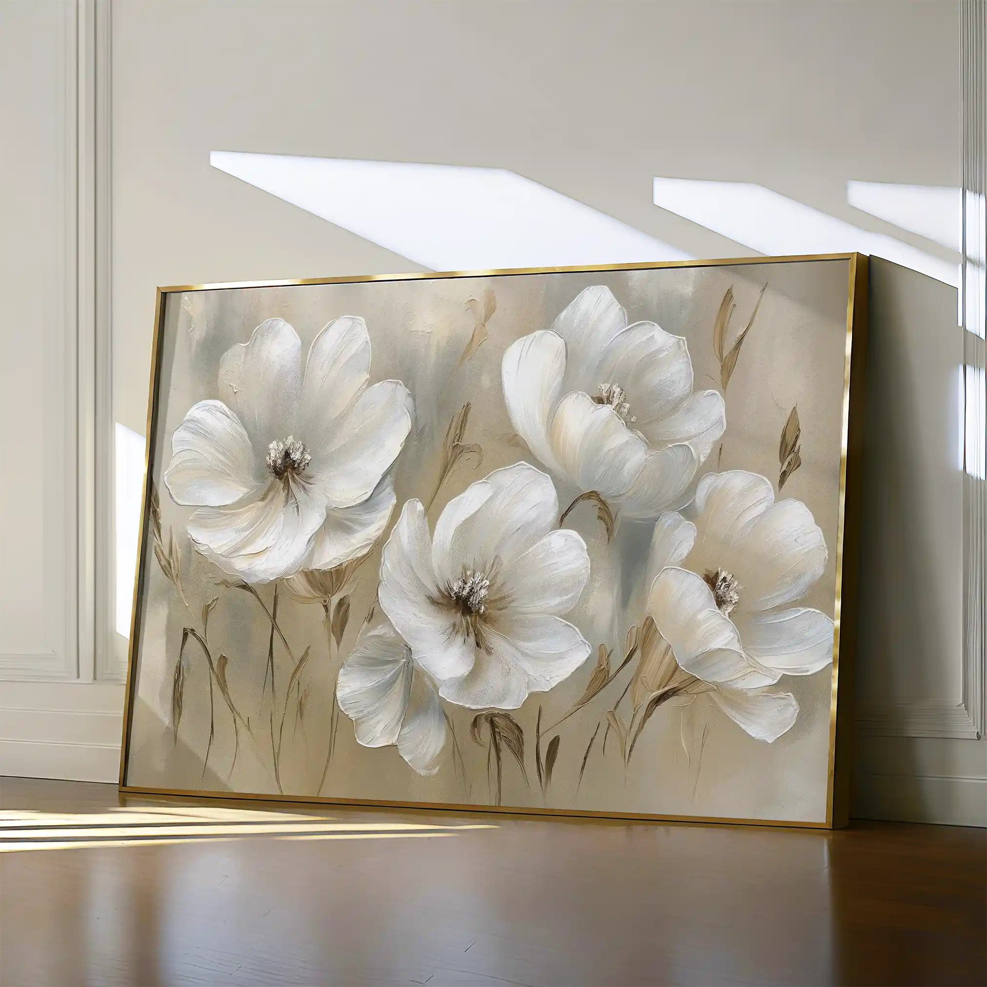 Floral Canvas Wall Art WAD583-F 90 x 60 cm / Stretched on hidden frame