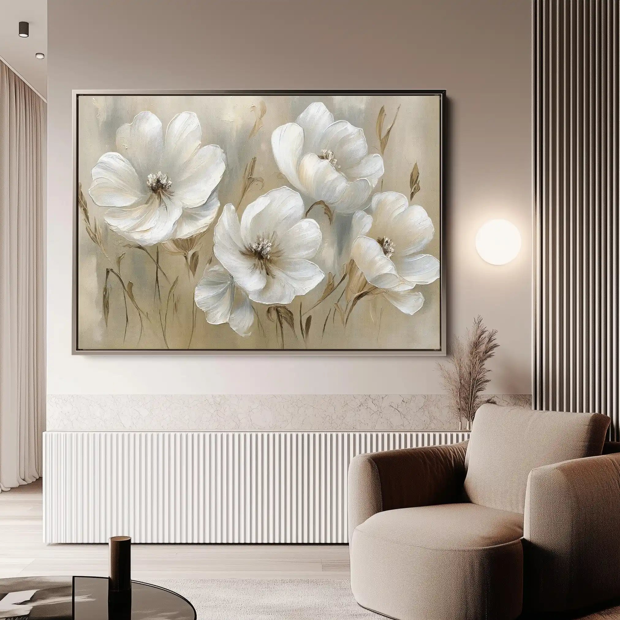 Floral Canvas Wall Art WAD583-F 90 x 60 cm / Stretched on hidden frame