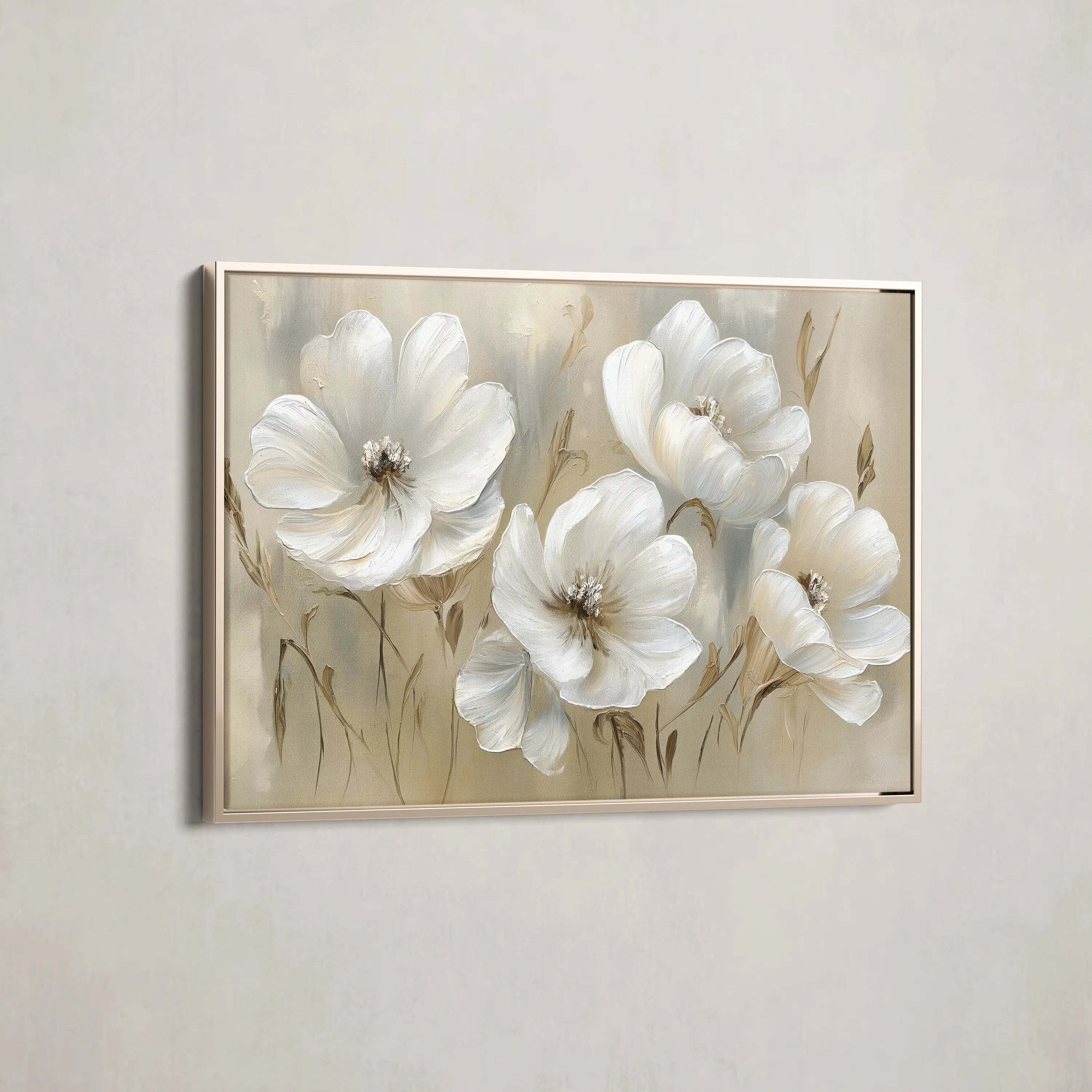 Floral Canvas Wall Art WAD583-F 90 x 60 cm / Stretched on hidden frame