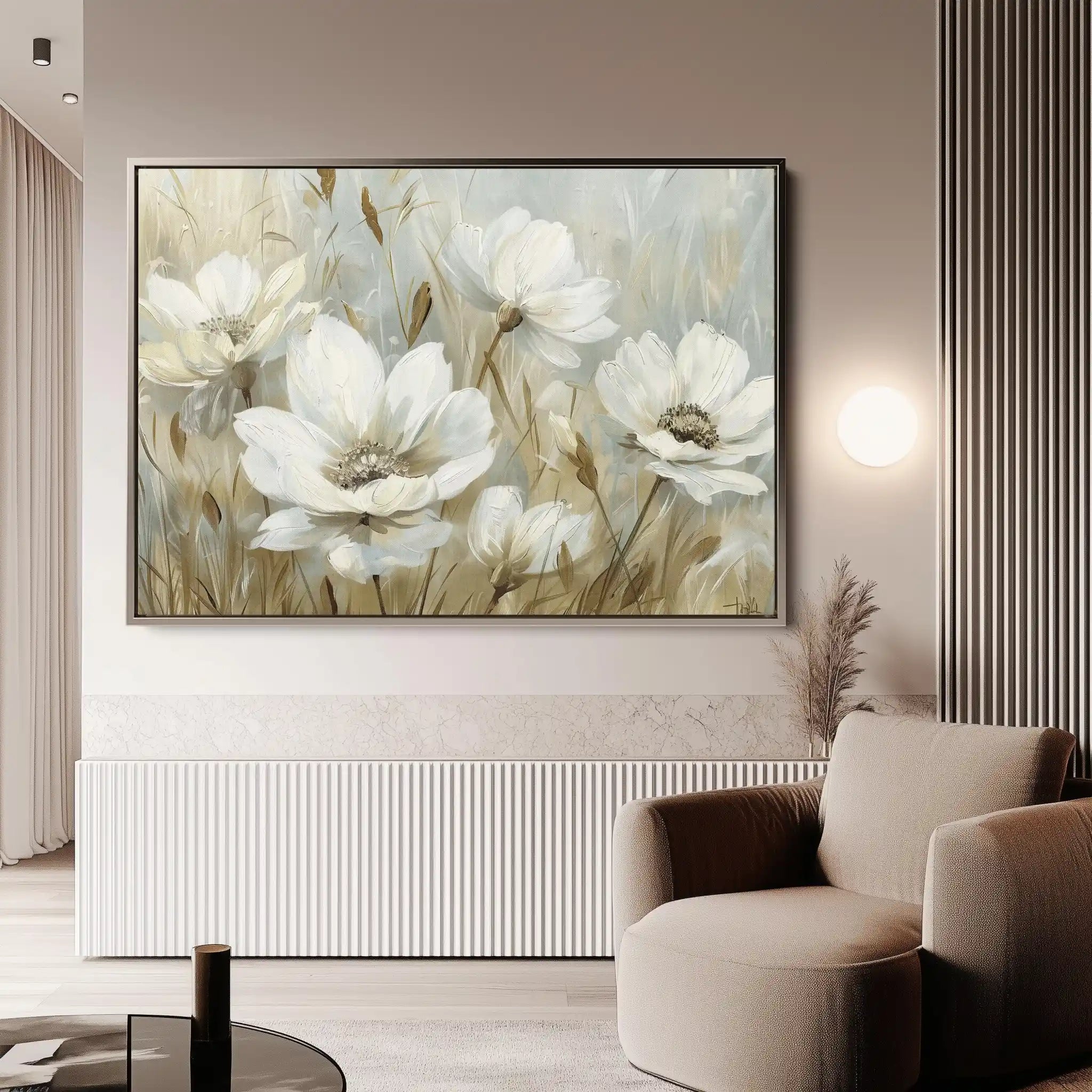 Floral Canvas Wall Art WAD584-F 90 x 60 cm / Stretched on hidden frame
