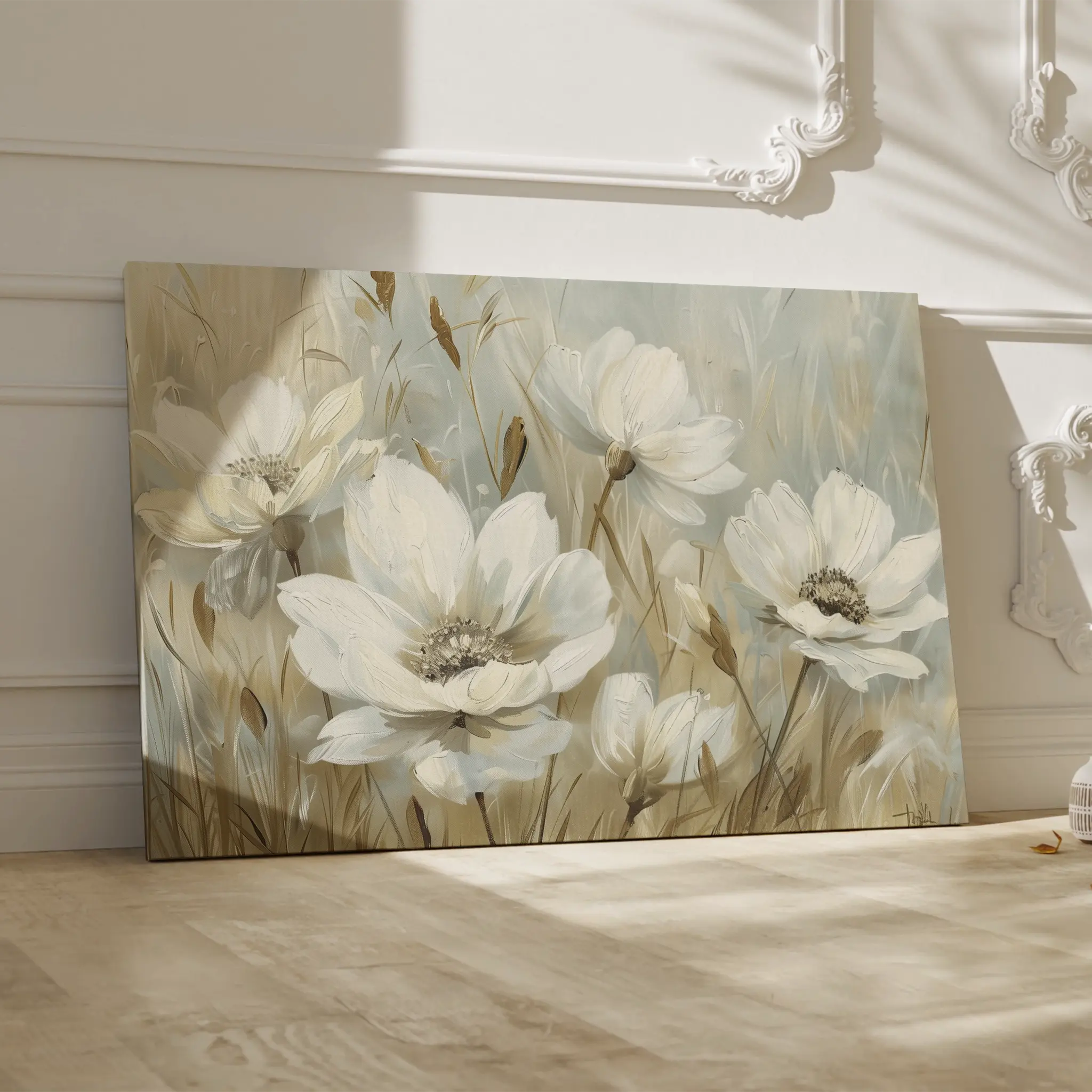 Floral Canvas Wall Art WAD584-F 90 x 60 cm / Stretched on hidden frame