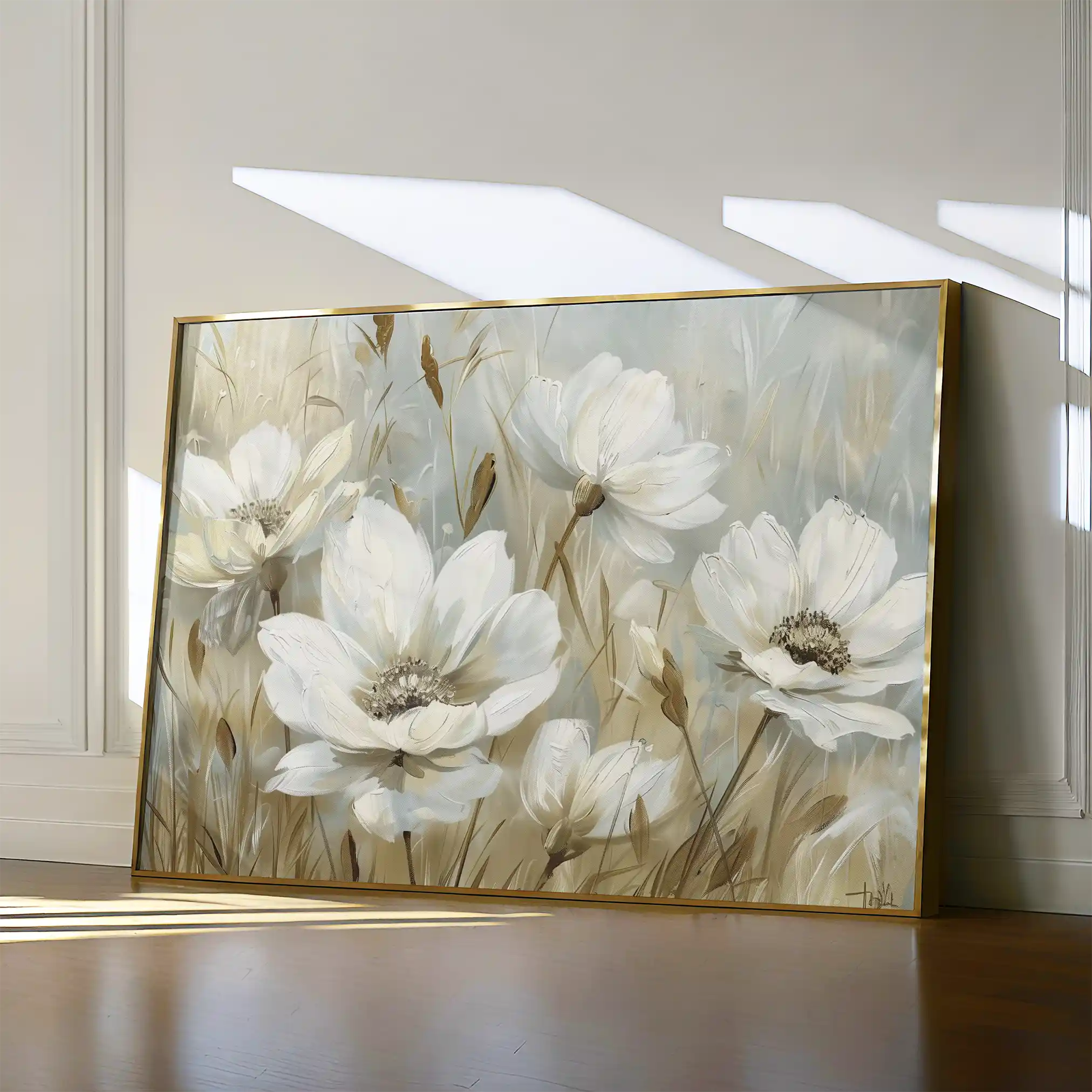 Floral Canvas Wall Art WAD584-F 90 x 60 cm / Stretched on hidden frame