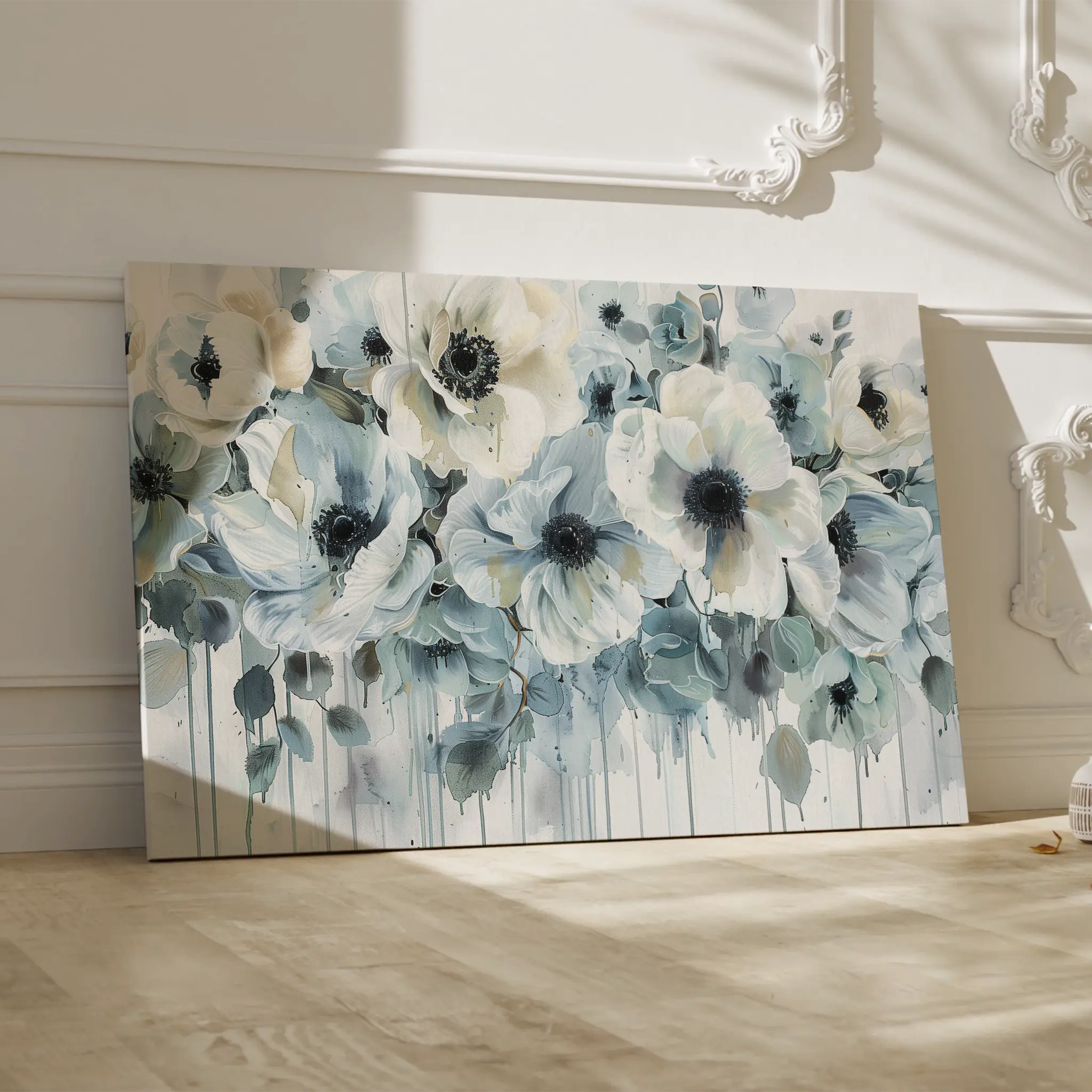 Floral Canvas Wall Art WAD585-F 90 x 60 cm / Stretched on hidden frame