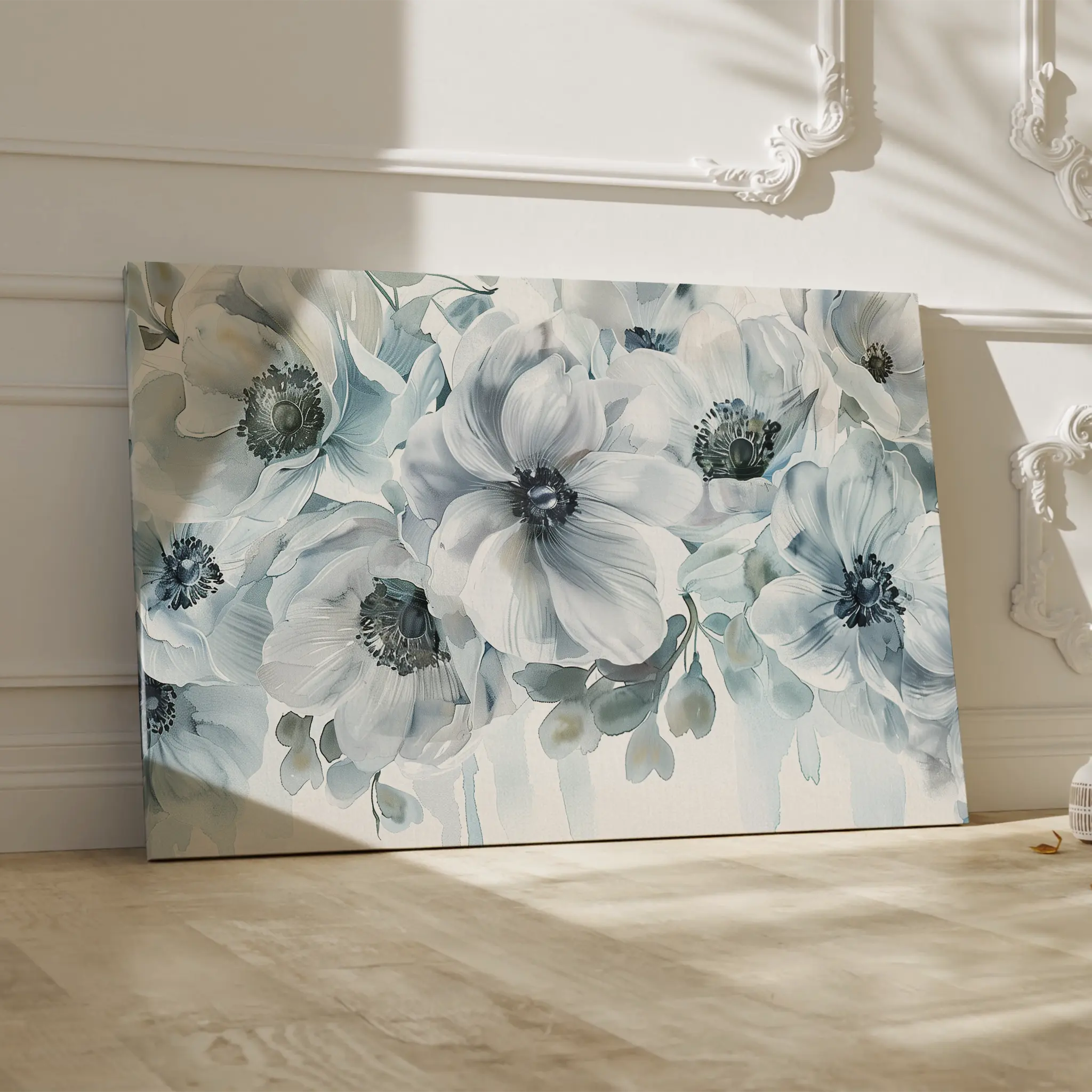 Floral Canvas Wall Art WAD586-F 90 x 60 cm / Stretched on hidden frame